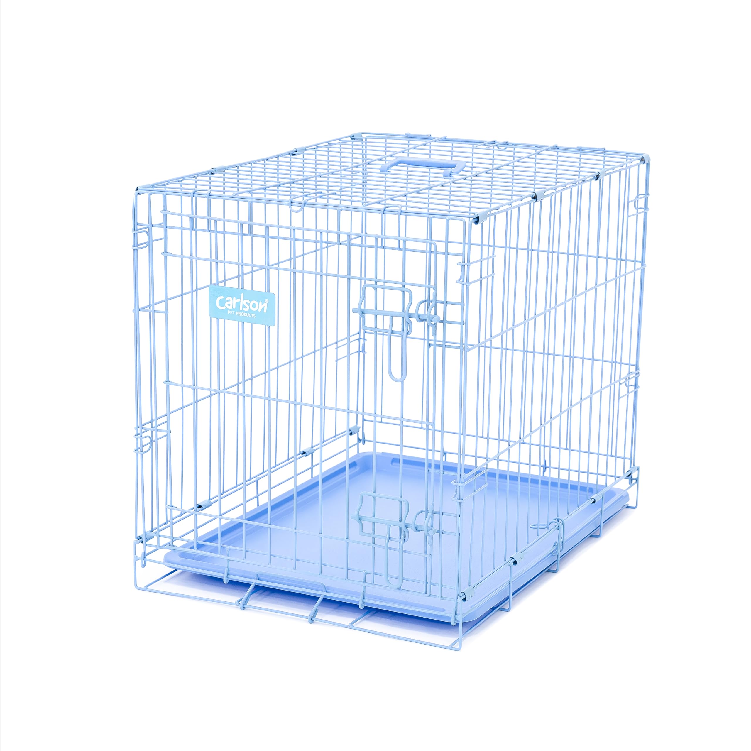 Carlson Secure and Compact Double Door Metal Dog Crate, Medium with Divider Panel