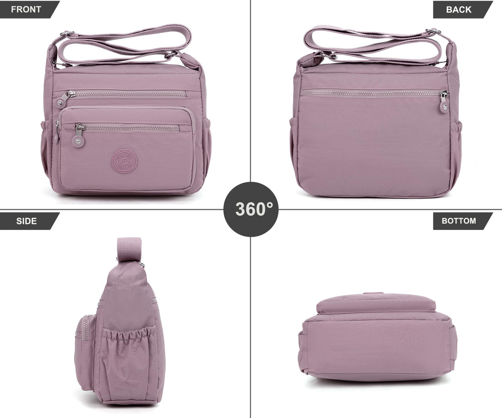 Pealwel Women Shoulder Handbag Roomy Multiple Pockets Bag Ladies Crossbody Purse Tote Top Handle Satchel