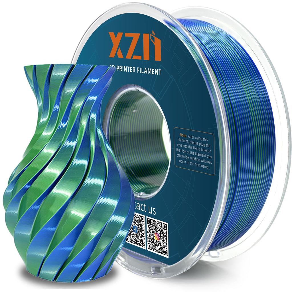 PLA Filament 1.75mm, 3D Printer Filament 1kg Spool (2.2lbs), Neatly Wound, +/- 0.02mm Precision, No Clog/Bubble, Excellent Layer Adhesion, Fits Most FDM Printers, Apple Green