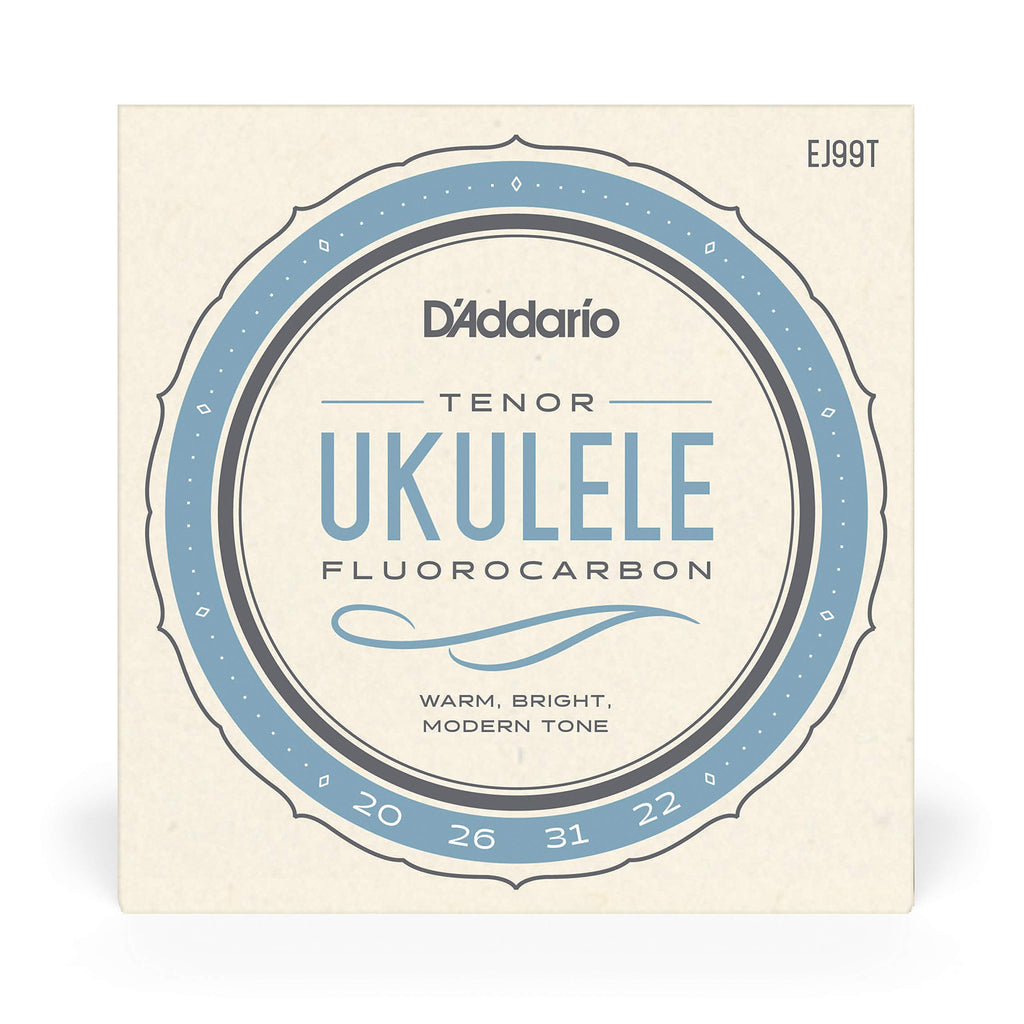 D'Addario Baritone Ukulele Strings, Fluorocarbon, EJ99B, 4-String Set, Pack of 1