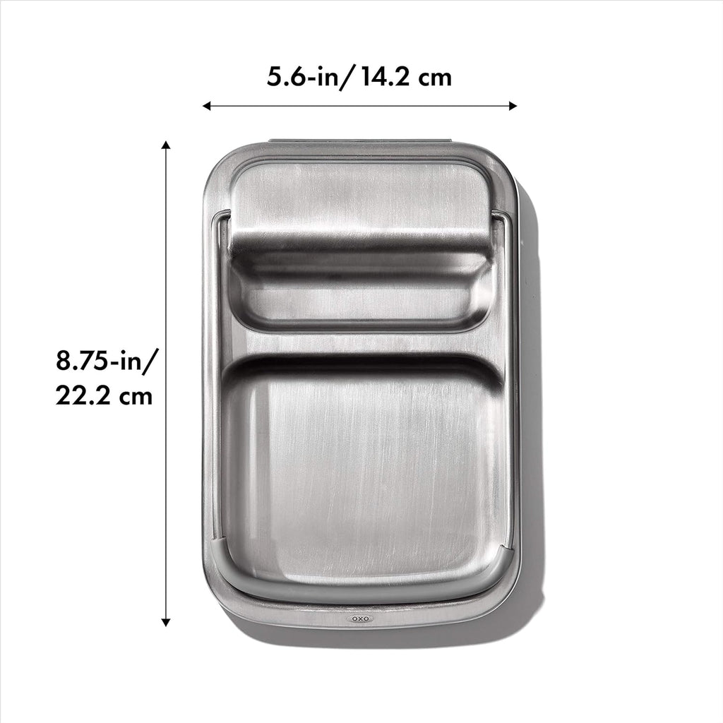 OXO Good Grips Stainless Steel Spoon Rest with Lid Holder