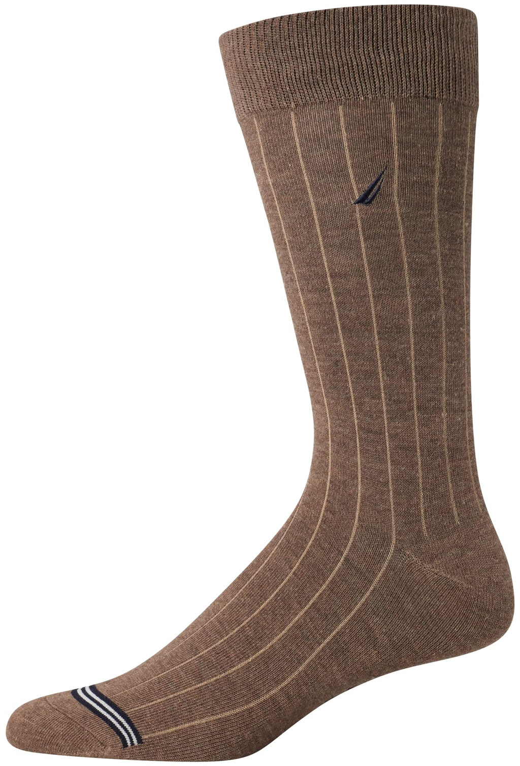 Nautica Mens Dress Socks - 5 Pack Breathable Comfort Stretch Crew-Length Work Socks for Men for Business Formal Wear (6-12.5)