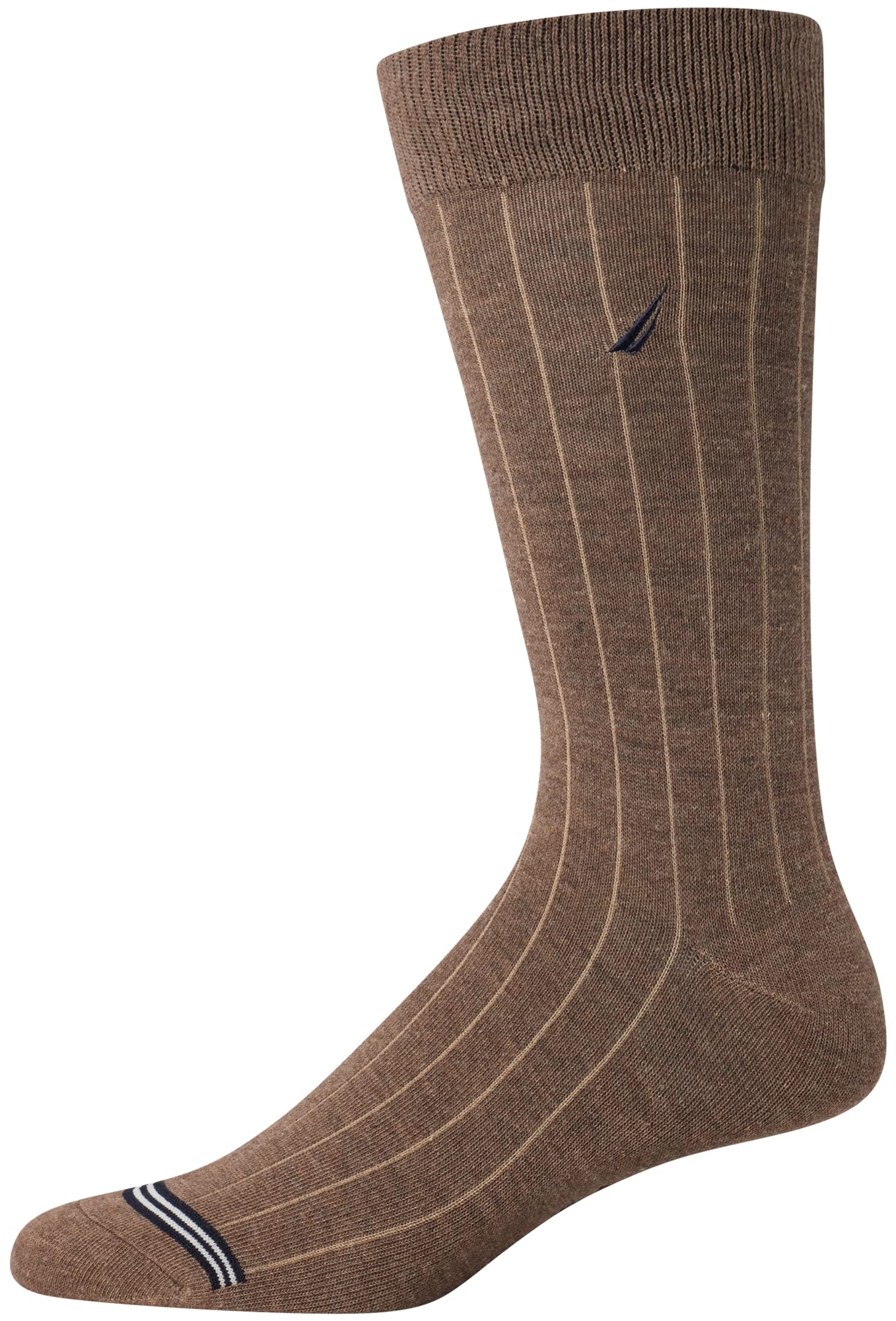 Nautica Mens Dress Socks - 5 Pack Breathable Comfort Stretch Crew-Length Work Socks for Men for Business Formal Wear (6-12.5)