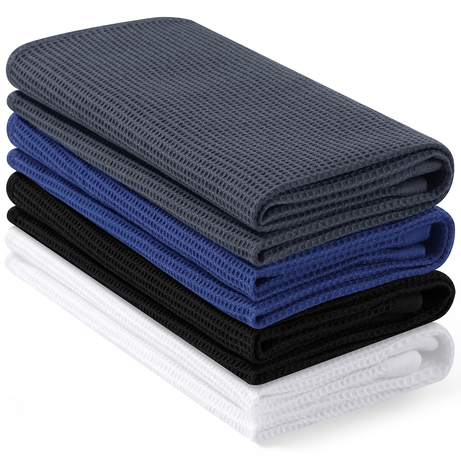Homaxy 100% Cotton Waffle Weave Dish Cloths - 6 Pack Soft and Absorbent Dish Towels - 12 x 12 Inches Quick Dry Dish Rags - Beige