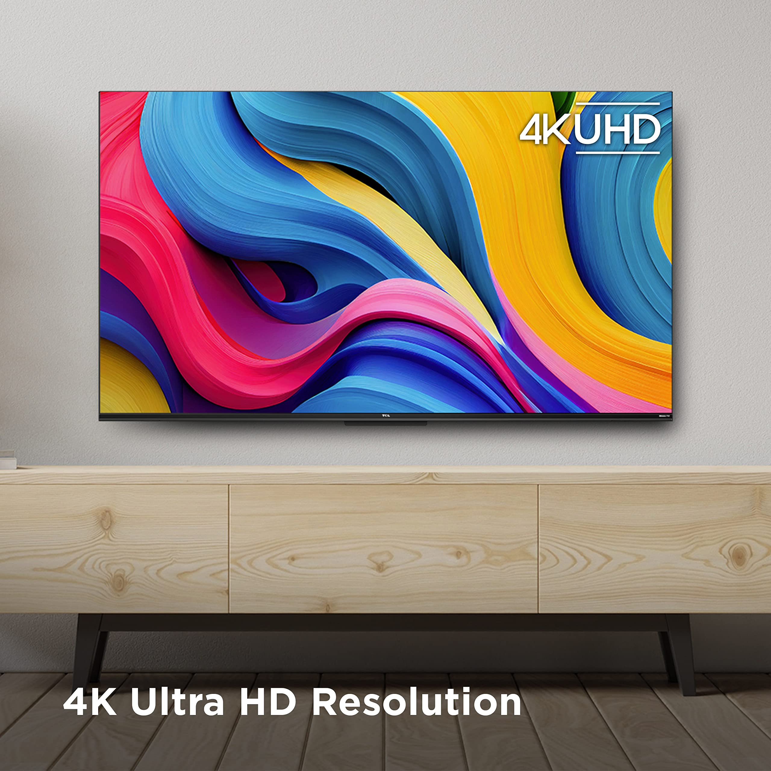 TCL 43-Inch Class S4 4K LED Smart TV with Roku TV (43S450R, 2023 Model), Dolby Vision, HDR, Dolby Atmos, Works with Alexa, Google Assistant and Apple HomeKit Compatibility, Streaming UHD Television