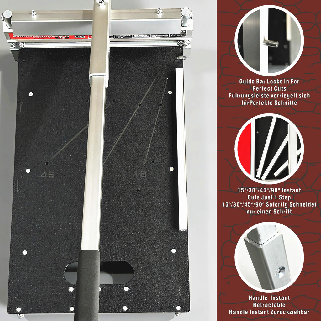 Heavy Duty Laminate/Vinyl Plank Cutter 13"; Instant 15/30/45 Angles to Cut Laminate, All Vinyl Planks, Engineer Wood, Siding & More in Just 1 Step; Super Cost-effective for Thanksgiving！
