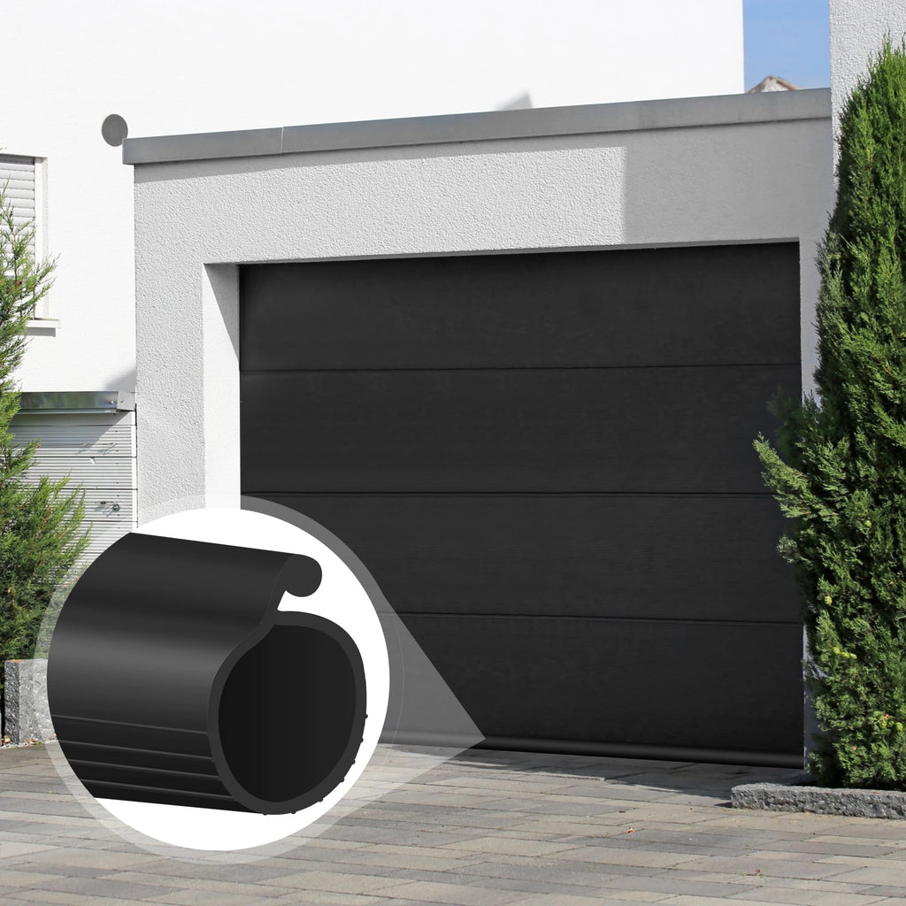 ToLanbbt 8.2FT Garage Door Seals Bottom Rubber 0.19" P Bulb Bottom Weather Seal, Weatherproof Replacement Weather Stripping Compatible with Overhead Door (8.2 FT, Gray)