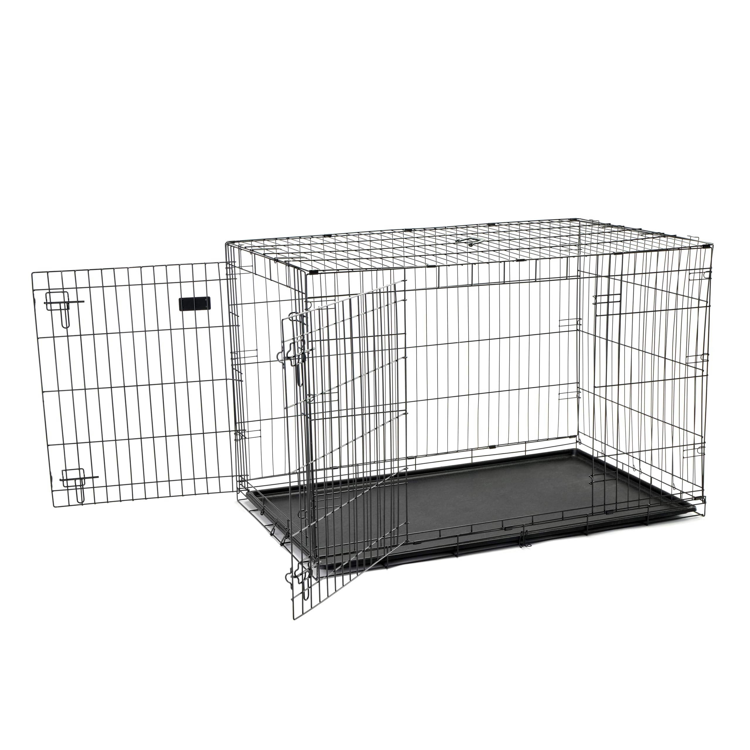 Carlson Secure and Compact Double Door Metal Dog Crate, Medium with Divider Panel
