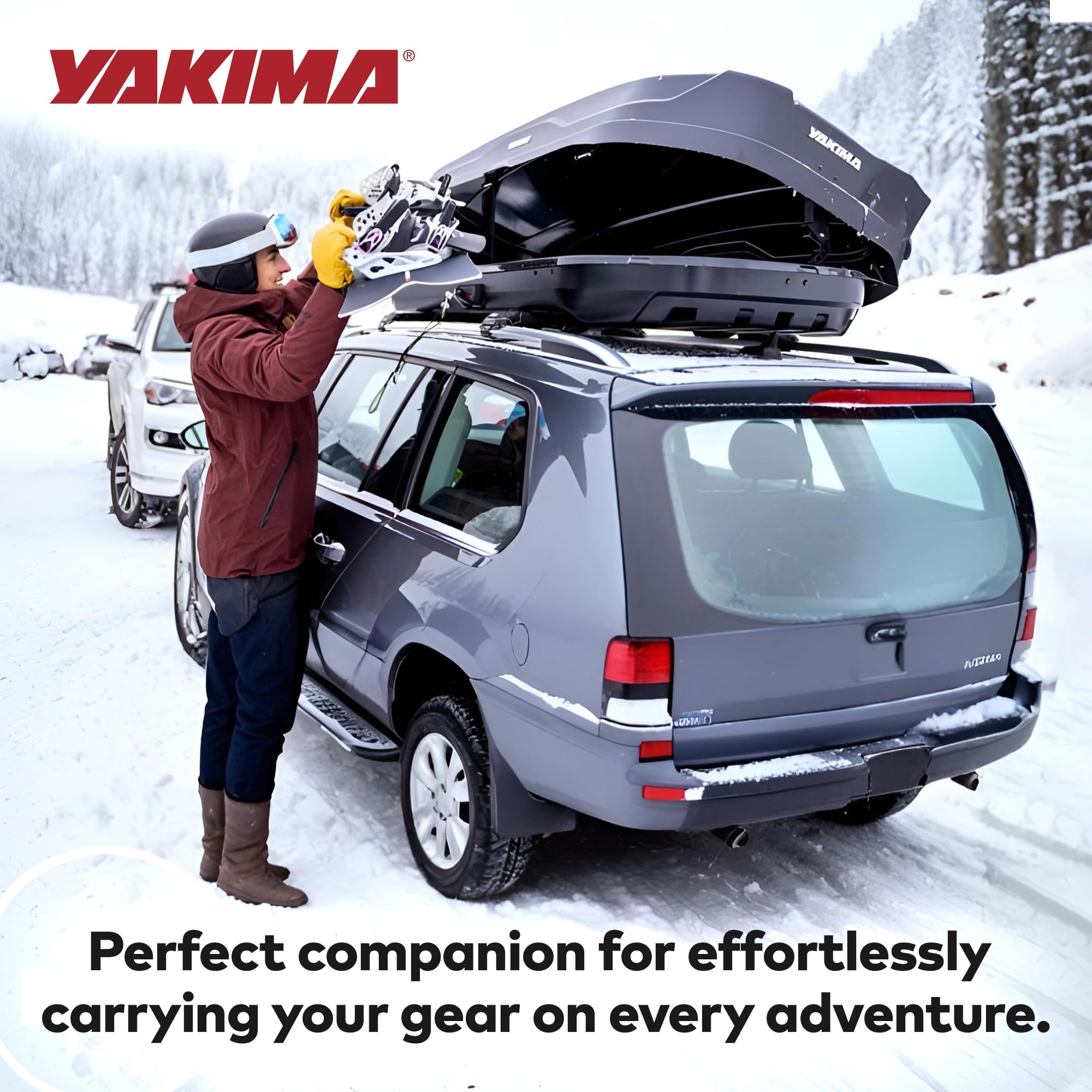 Yakima SkyBox NX 16 LG Rooftop Cargo Carrier, Hard Top Shell Box with SKS Lock, Fits Streamline Crossbars, 16 Cubic Feet, Black - Car and SUV Roof Storage for Luggage and Travel Accessories