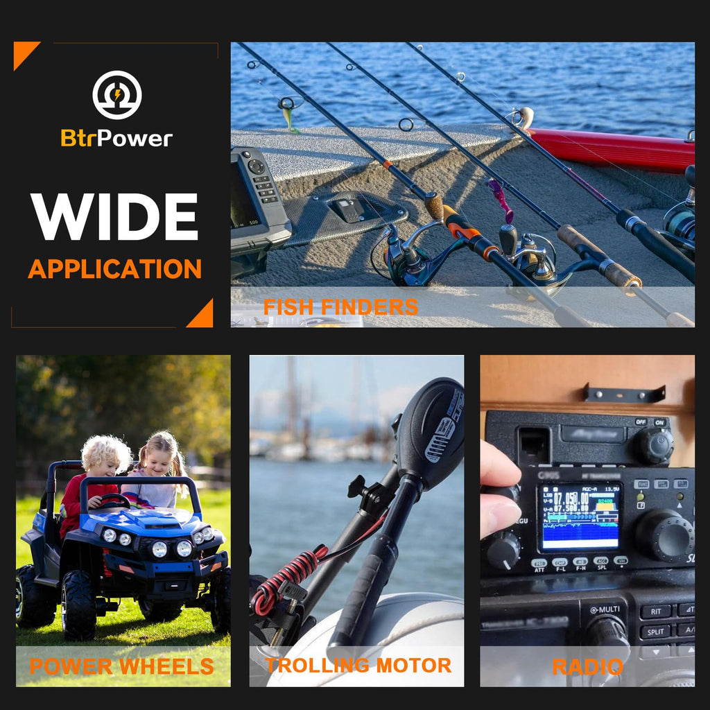 12V Lithium Battery,5000+ Deep Cycle LiFePO4 Battery with Built-in 100A BMS fit for Home Storage,Trolling Motor,RV,Off-Grid System,Solar Power System,Marine (2PACK-12V100AH)