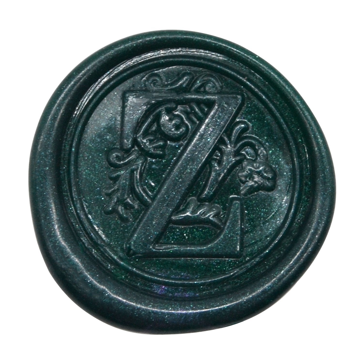 Medieval Initial Alphabet Sealing Wax Stamps, Brass Head Wooden Handle, for Thanksgiving Card/Envelope/Gift Wrap/Wedding Engagement Party Invitation - Letter S