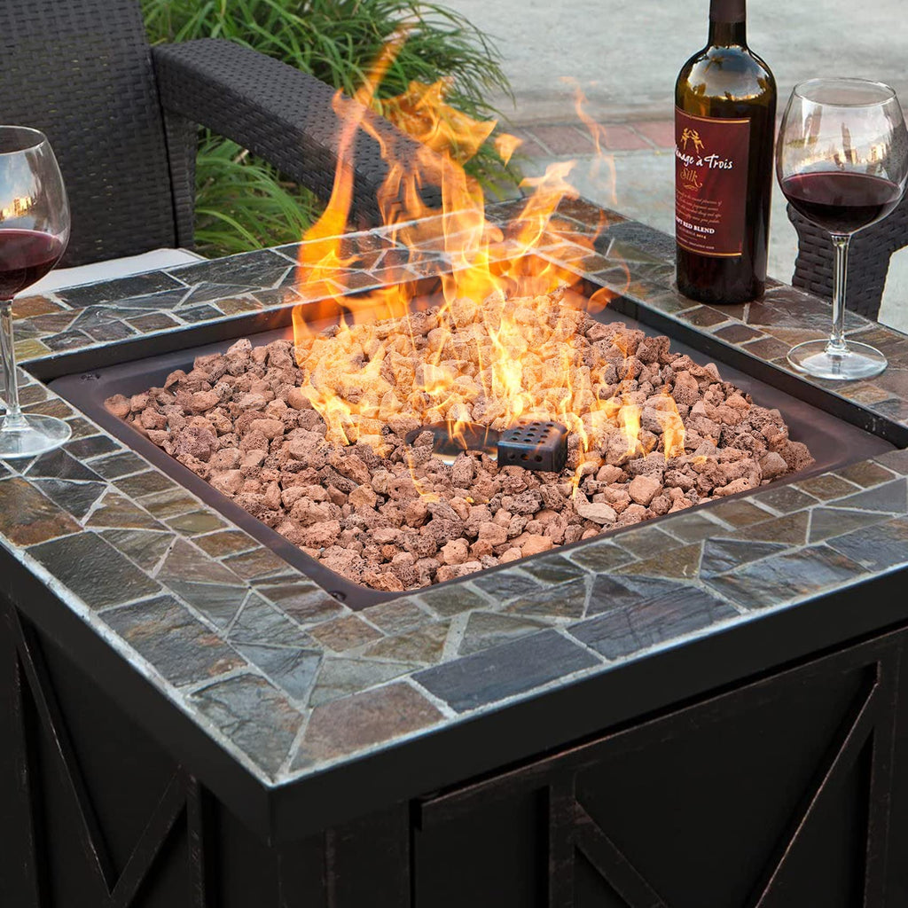 Mr. Fireglass 10 Pounds Black Natural Lava Rock for Indoor Outdoor Gas Fire Pits Fireplaces & Barbecue Grills | Volcanic Lava Stones for Decorating Garden Landscaping, Potted Plants, 0.2"-0.3"
