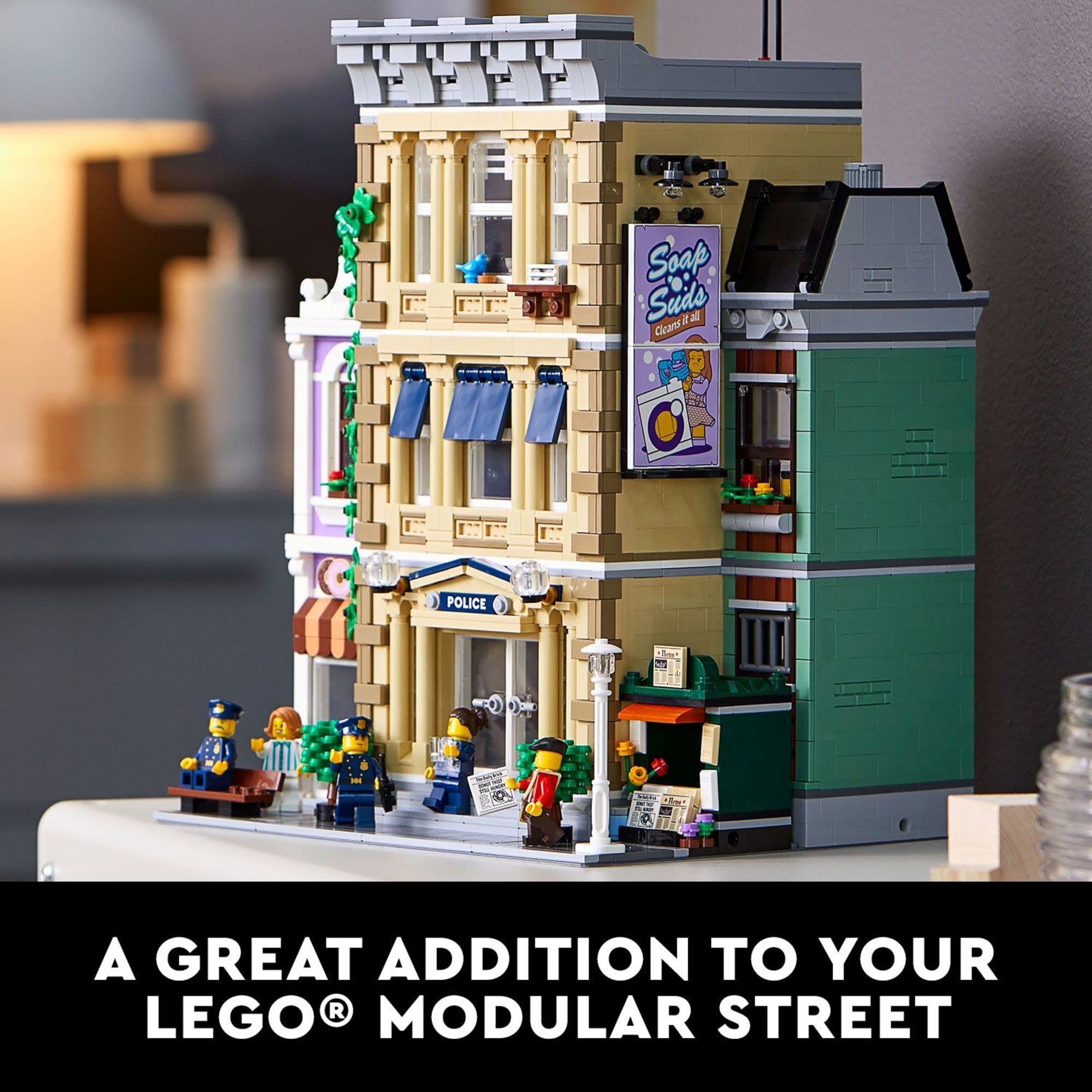 LEGO Police Station 10278 Building Kit; A Highly Detailed Displayable Model for Adults, New 2021 (2,923 Pieces)