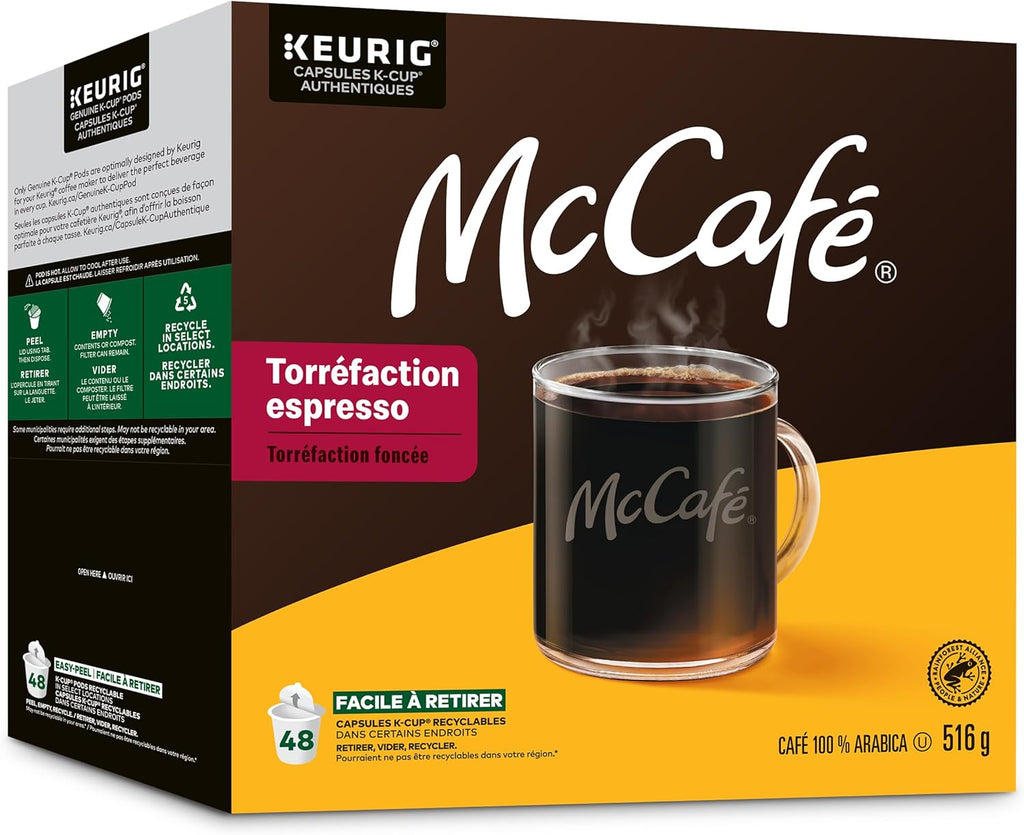 McCafe Premium Medium Dark Roast K-Cup Coffee Pods, 48 Count, For Keurig Coffee Makers