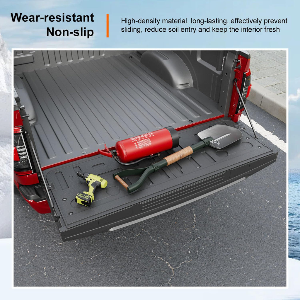 powoq 5.5FT Bed Liner Compatible with 2015-2026 Ford F150 Truck Bed Mat Waterproof Bed Mat TPE Truck Bed Liner Replacement for 2015-2026 Ford F150 Accessories (3-Fold 5.5FT Truck Bed Mat)