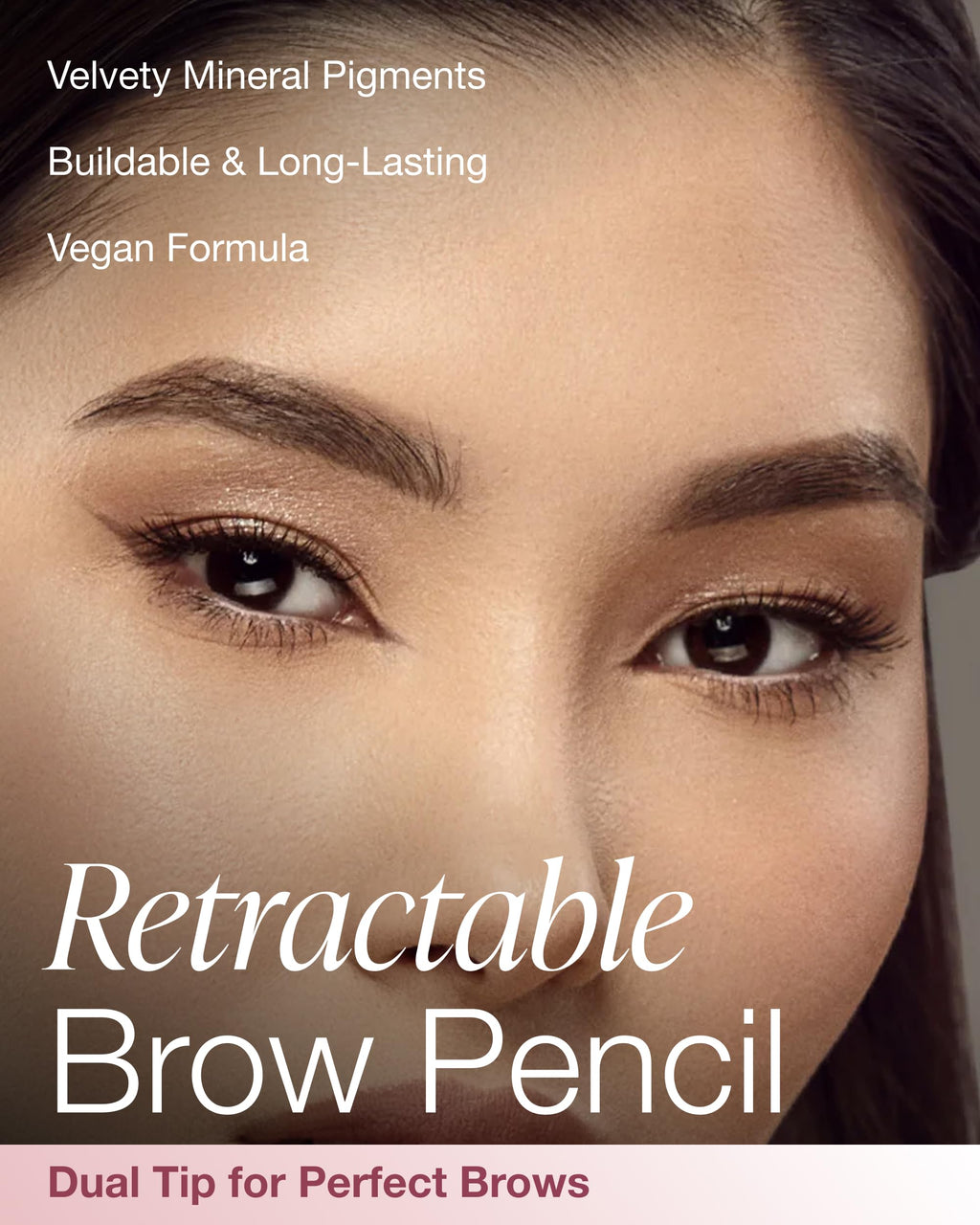 Mineral Fusion Retractable Brow Pencil (Blonde) - TZR 2025 Beauty Heroes Award Winner - Shape & Define Eyebrow with Blending Spoolie Brush - Velvety Smooth, Long-Lasting Color - Vegan Formula