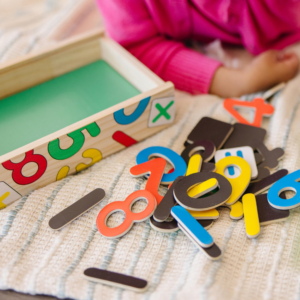 Melissa & Doug 52 Wooden Alphabet Magnets in a Box - Uppercase and Lowercase Letters