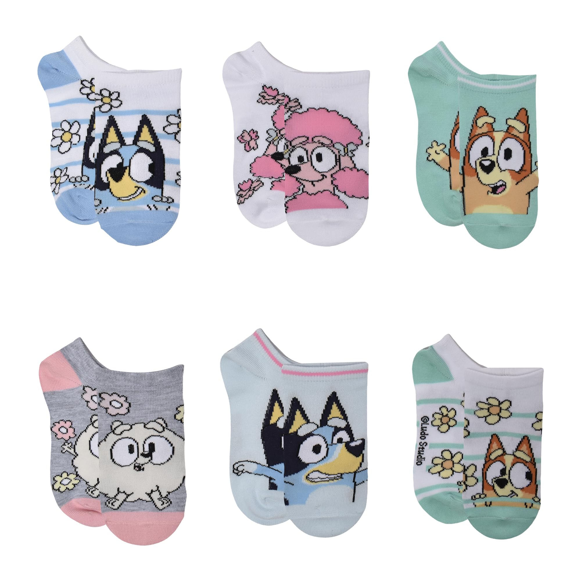 Bluey 5PK CHEER SHORTIE SOCKS