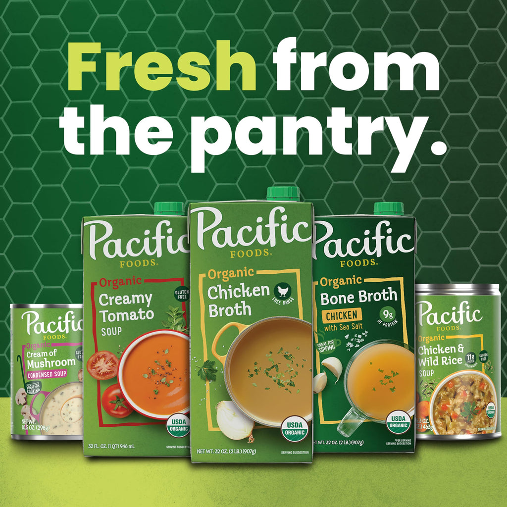 Pacific Foods Light in Sodium Organic Butternut Squash Soup, 32 oz Carton (Pack of 2)