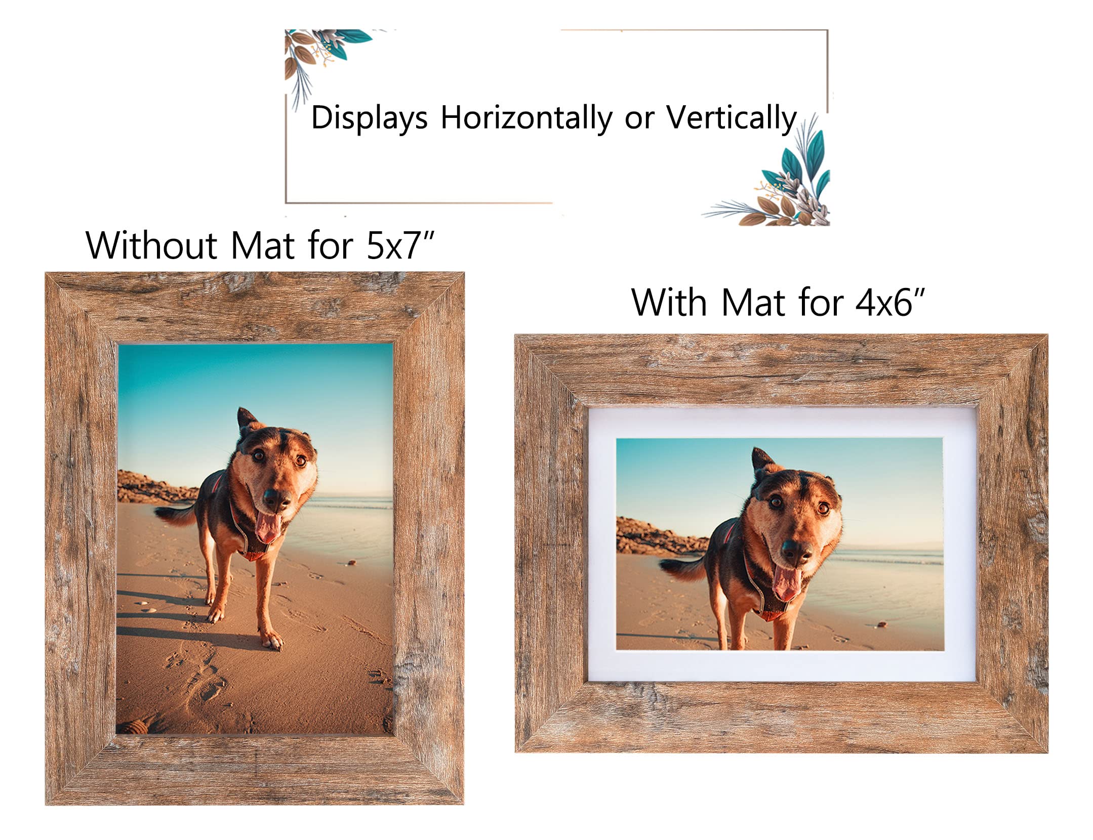 Califortree Black 11x14 Picture Frame - Display Photos 8x10 with Mat or 11x14 Without Mat - HD Glass Inside, Set of 2