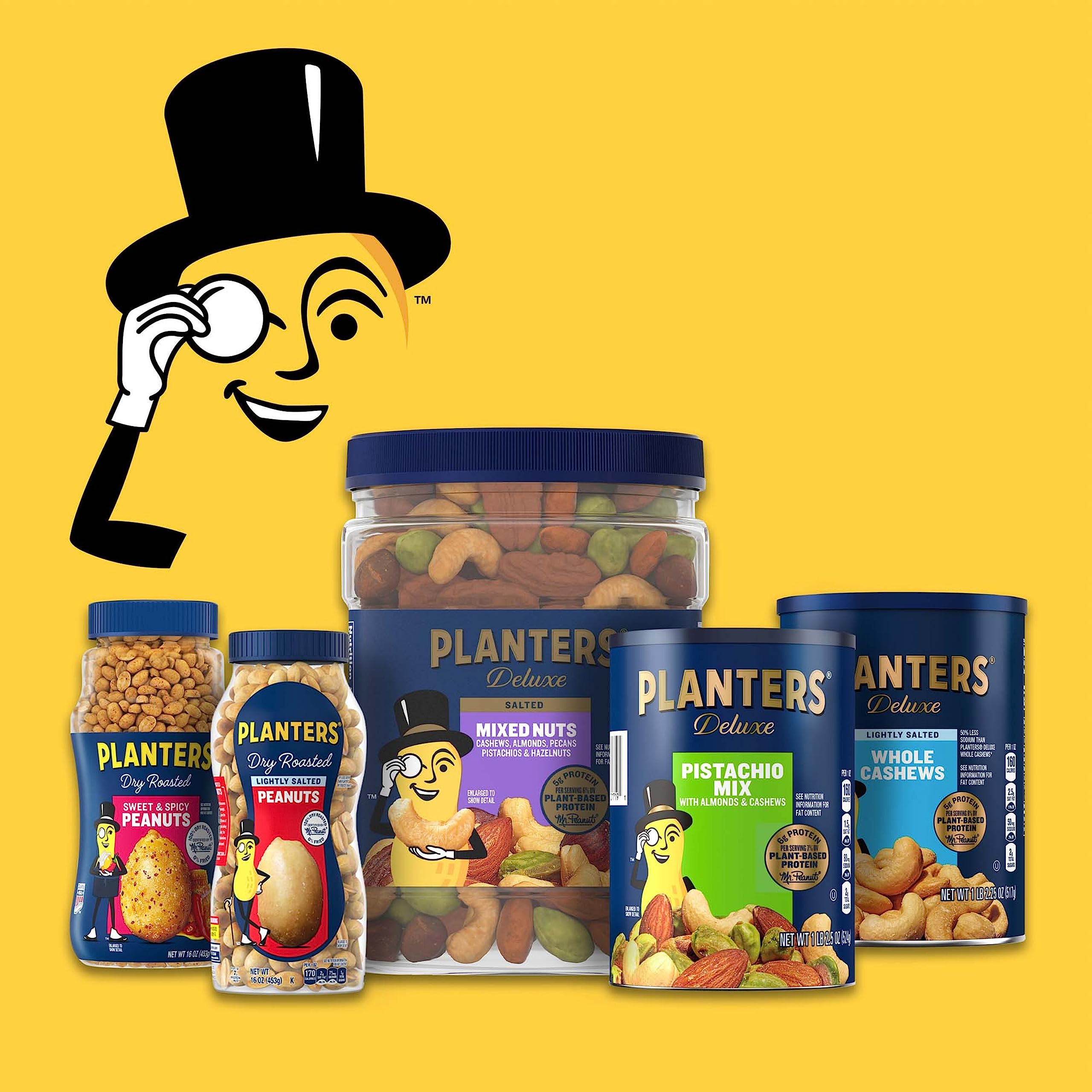 PLANTERS Honey Roasted Peanuts, 12 oz Jar, Planters Honey Roasted Peanuts