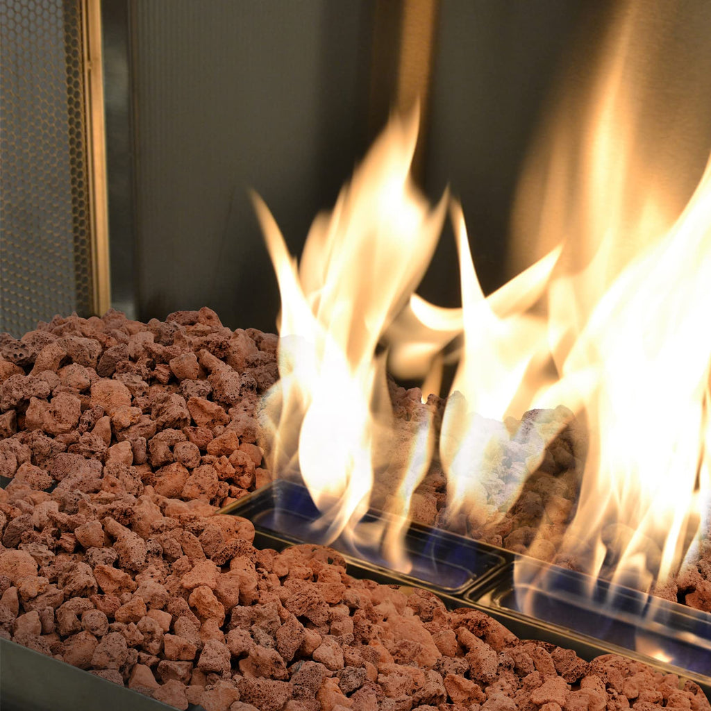 Mr. Fireglass 10 Pounds Black Natural Lava Rock for Indoor Outdoor Gas Fire Pits Fireplaces & Barbecue Grills | Volcanic Lava Stones for Decorating Garden Landscaping, Potted Plants, 0.2"-0.3"
