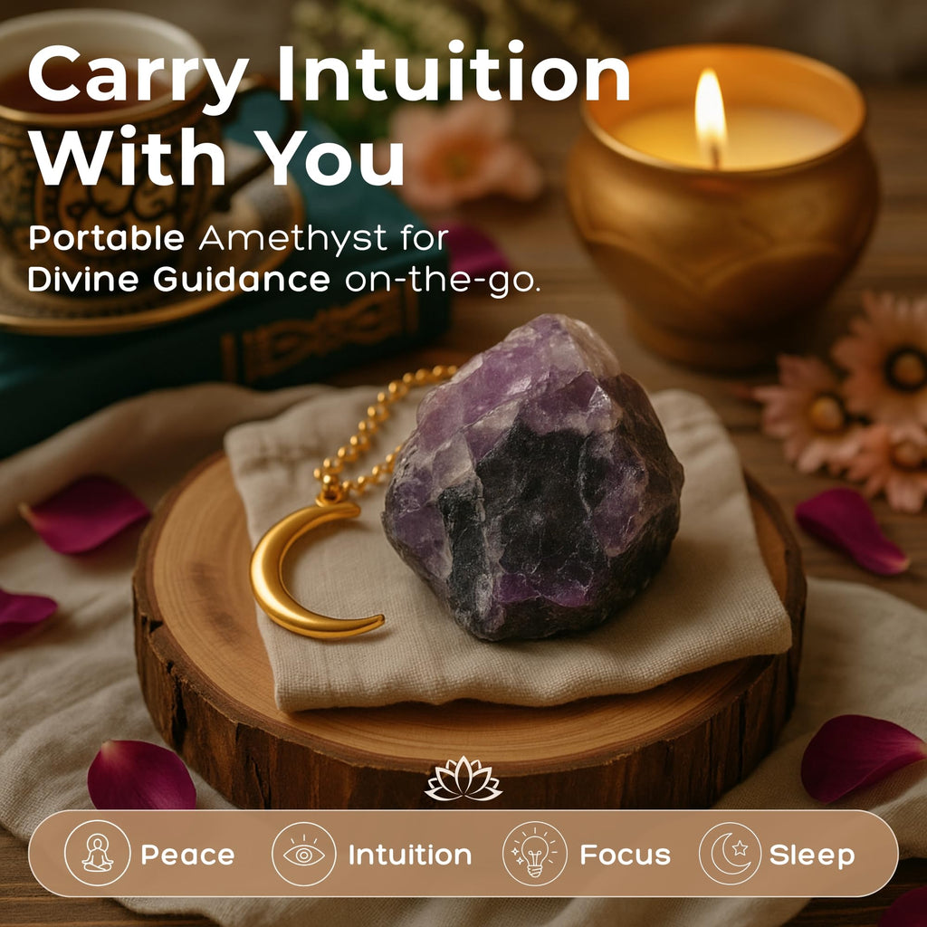 Anima Premium 7 Chakra Healing Crystals Set for Energy Alignment - Large Raw Amethyst, Rose Quartz, Citrine, Lapis Lazuli, Clear Quartz, Tigers Eye & Red Jasper - Wooden Gift Box & Guidebook Included