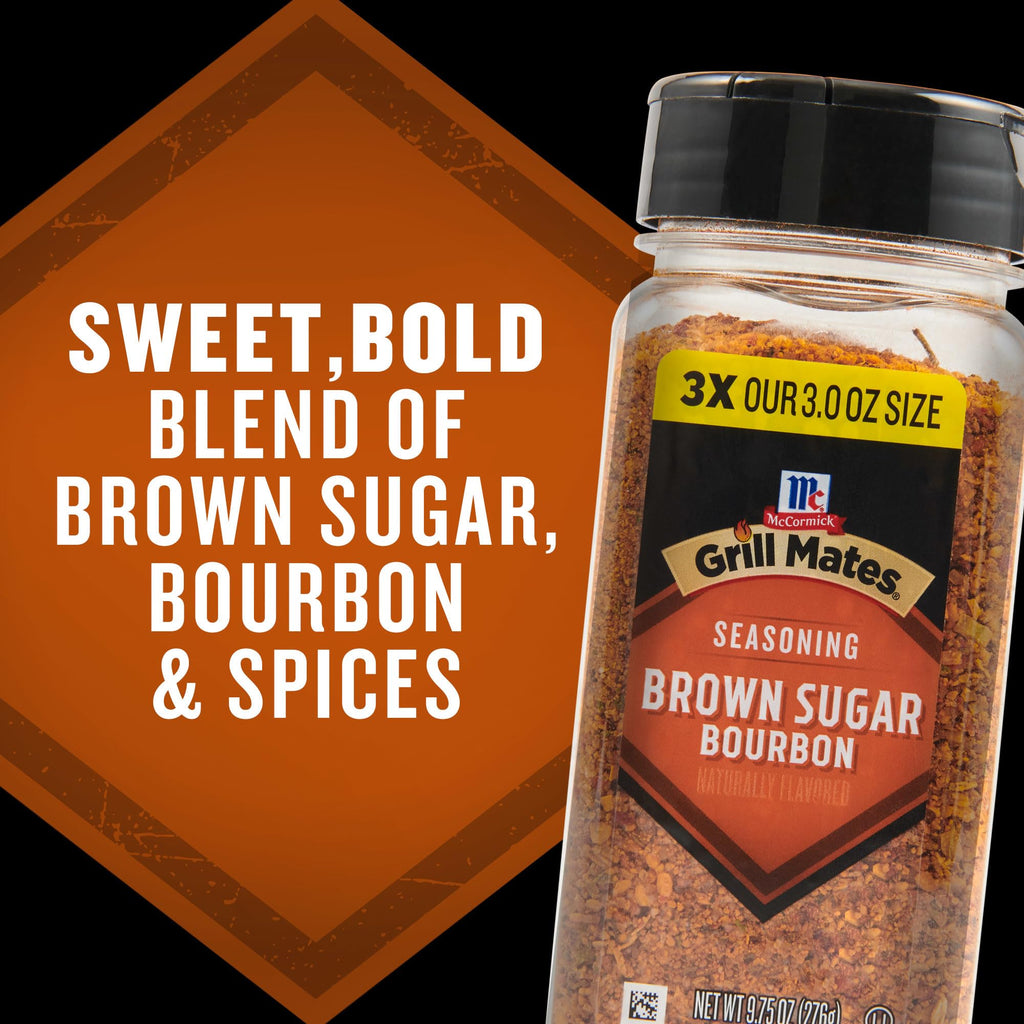 McCormick Grill Mates Brown Sugar Bourbon Seasoning, 3 oz