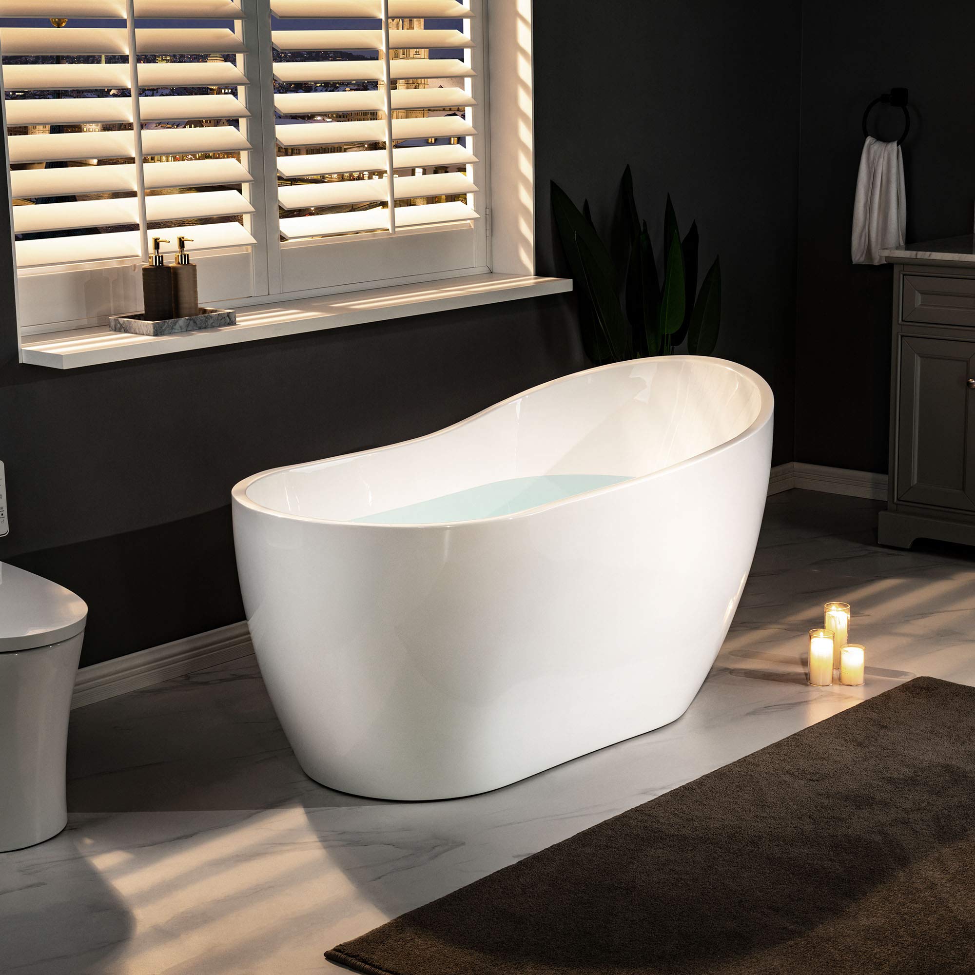 WOODBRIDGE B0006-C Bathtub, Chrome