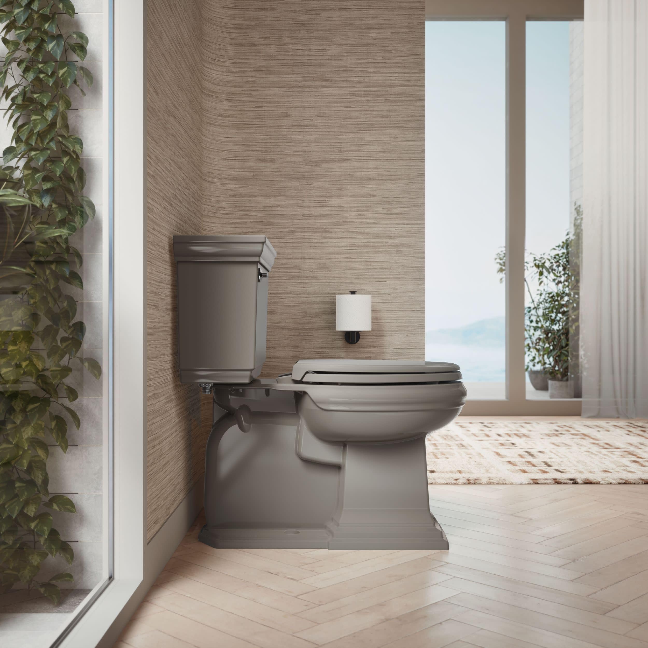 KOHLER 4733-RL-17 Glenbury ReadyLatch Quiet Close Elongated Toilet Seat, Soft Close Toilet Seats, Teal