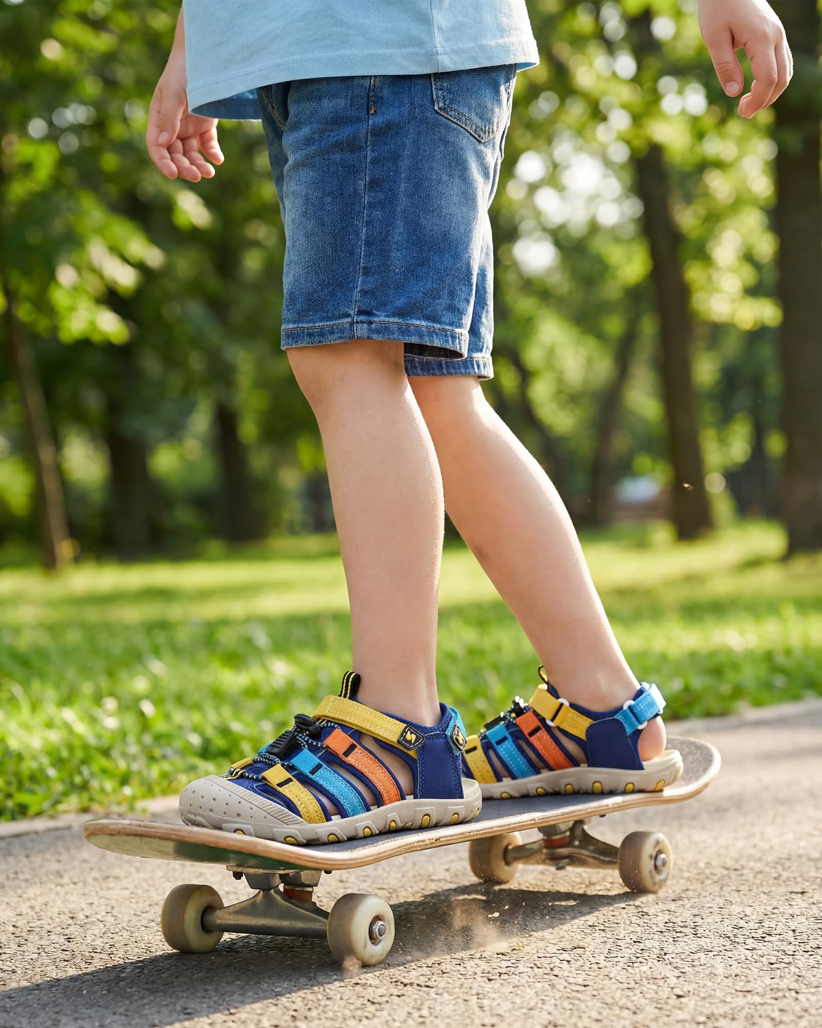 Stelle Girls Sport Water Sandals Kids Hiking Sandals Boys Summer Outdoor Beach Closed-Toe Athletic Shoes for Toddler/Little/Big Kids