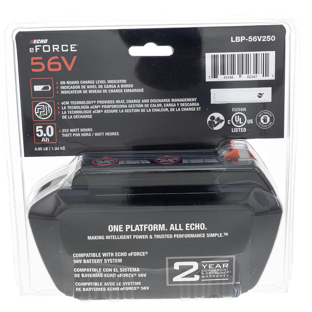 ECHO LBP56V250A 56V High-Capacity 5.0 Ah Lithium-Ion Battery for