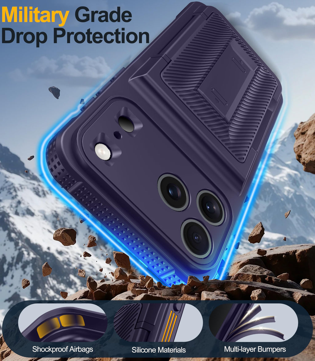 Oneagle Wallet for iPhone 16 Pro Max Case with Card Holder (4-5 Cards) [RFID Blocking] [Privacy Screen Protector] Full Camera Protection & Kickstand, 15FT Shockproof Phone Case for iPhone 16 Pro Max