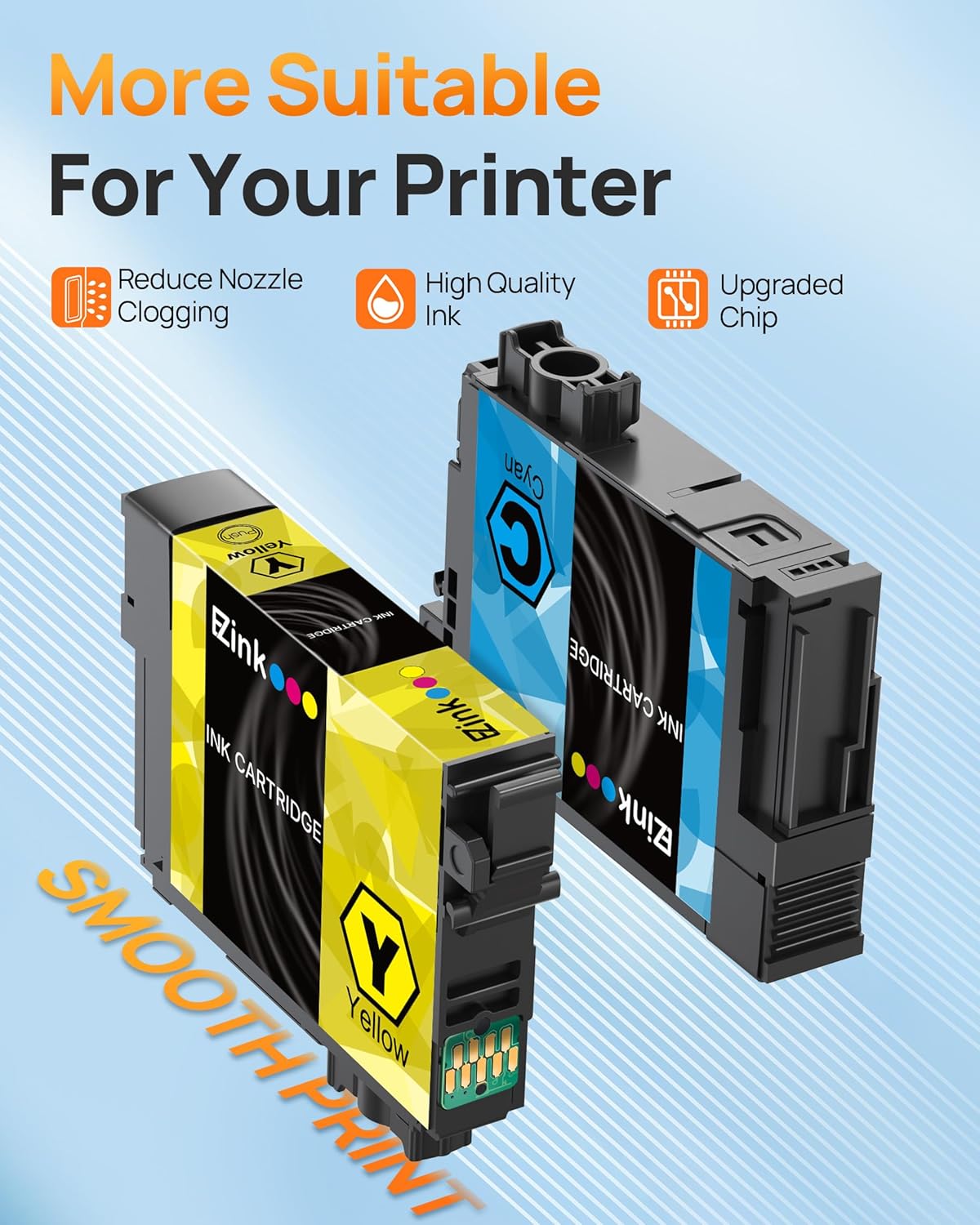 E-Z Ink Remanufactured Ink Cartridge Replacement for 252XL Combo Pack for Epson Printer Workforce WF-7110 WF-7710 WF-7720 WF-3640 WF-3620 (4 Large Black, 2 Cyan 2 Magenta 2 Yellow) 10 Pack