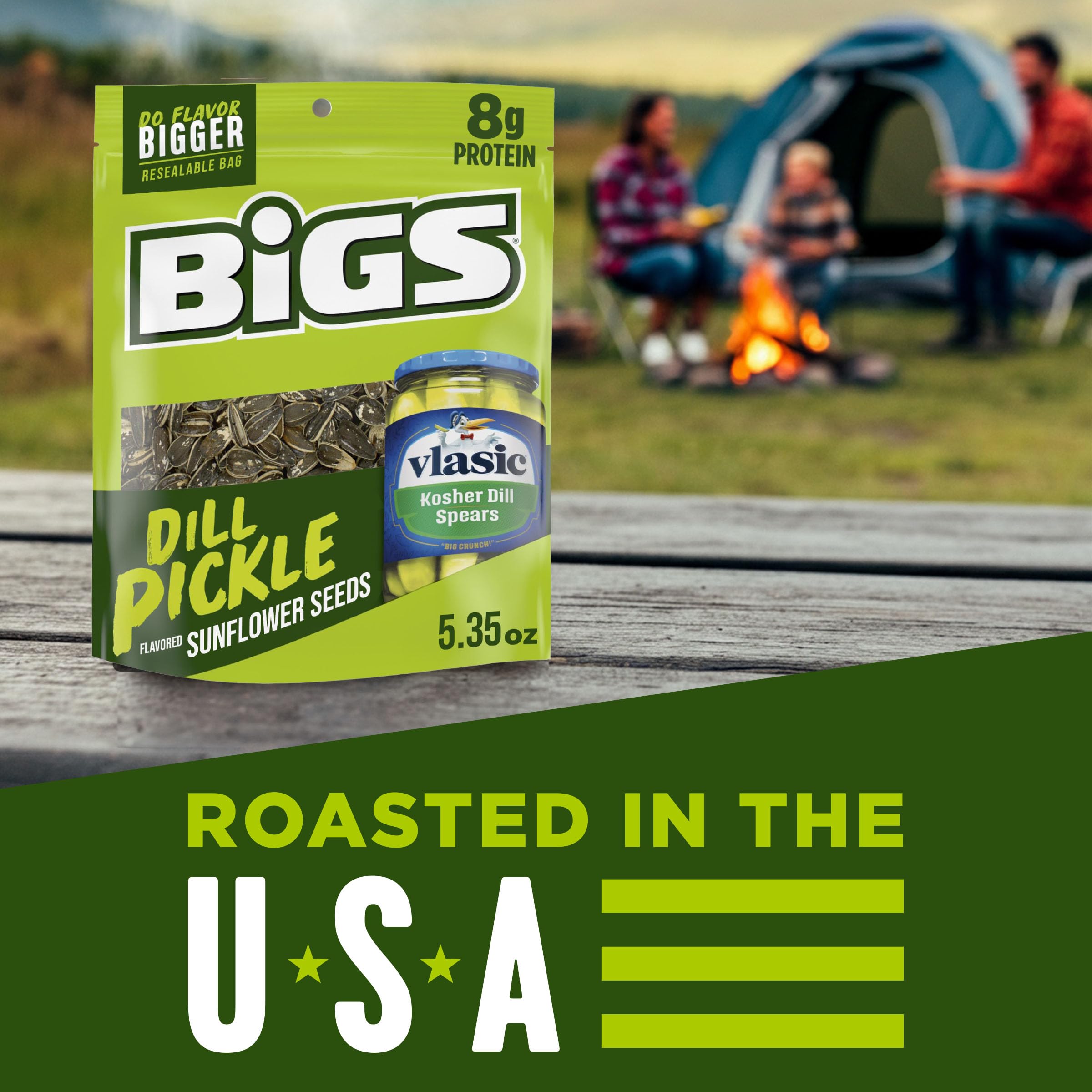 BIGS Sunflower Seeds, Vlasic Dill Pickle Flavor, 5.35 oz.