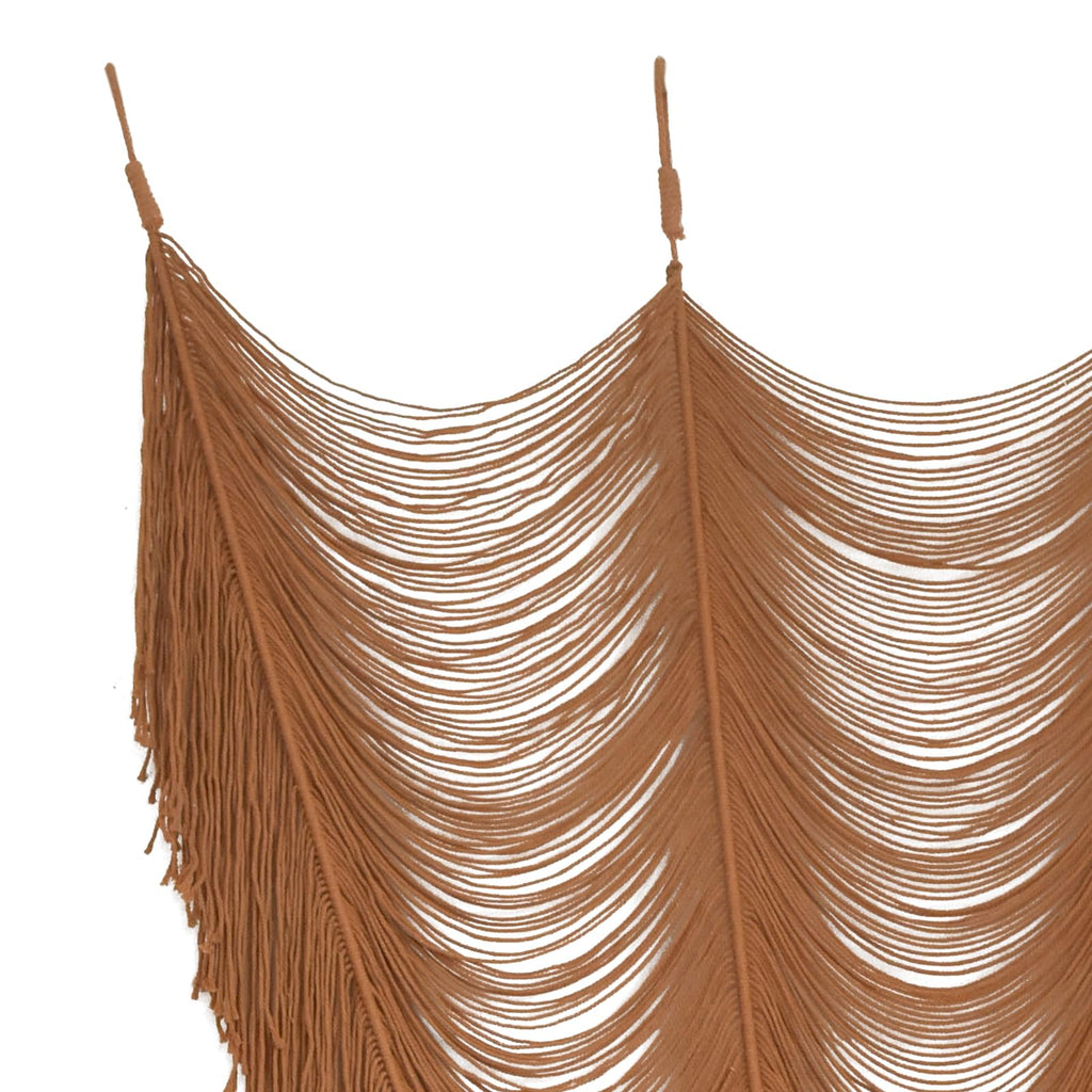 Flber Macrame Curtain Window Macrame Room Divider Doorway Curtain Boho Macrame Wall Hanging Living Room Bedroom Decor 42" W x 75" H