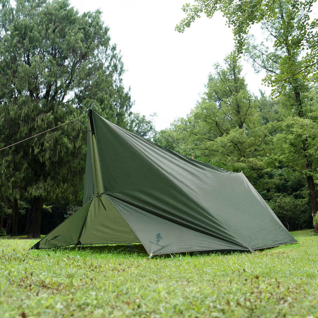 Free Soldier Waterproof Portable Tarp Multifunctional Outdoor Camping Traveling Awning Backpacking Tarp shelter Rain Tarp