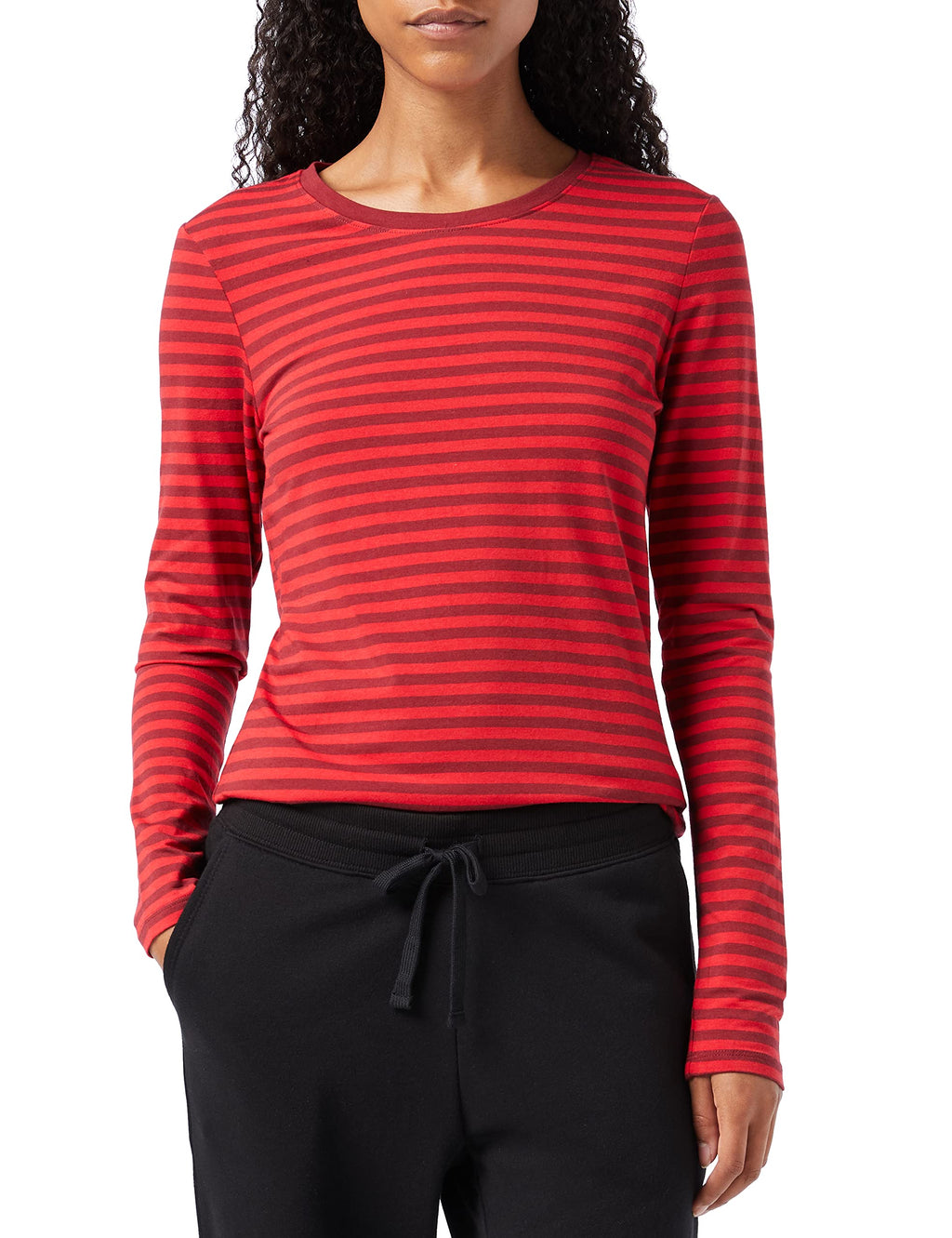 Amazon Essentials Women's Regular-Fit Long-Sleeve Crewneck T-Shirt (Available in Plus Size)