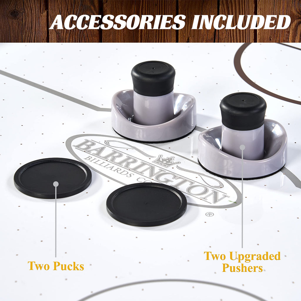 Barrington Billiards Air Hockey Table with Accessories, Perfect for Family Game Rooms | with Accessories