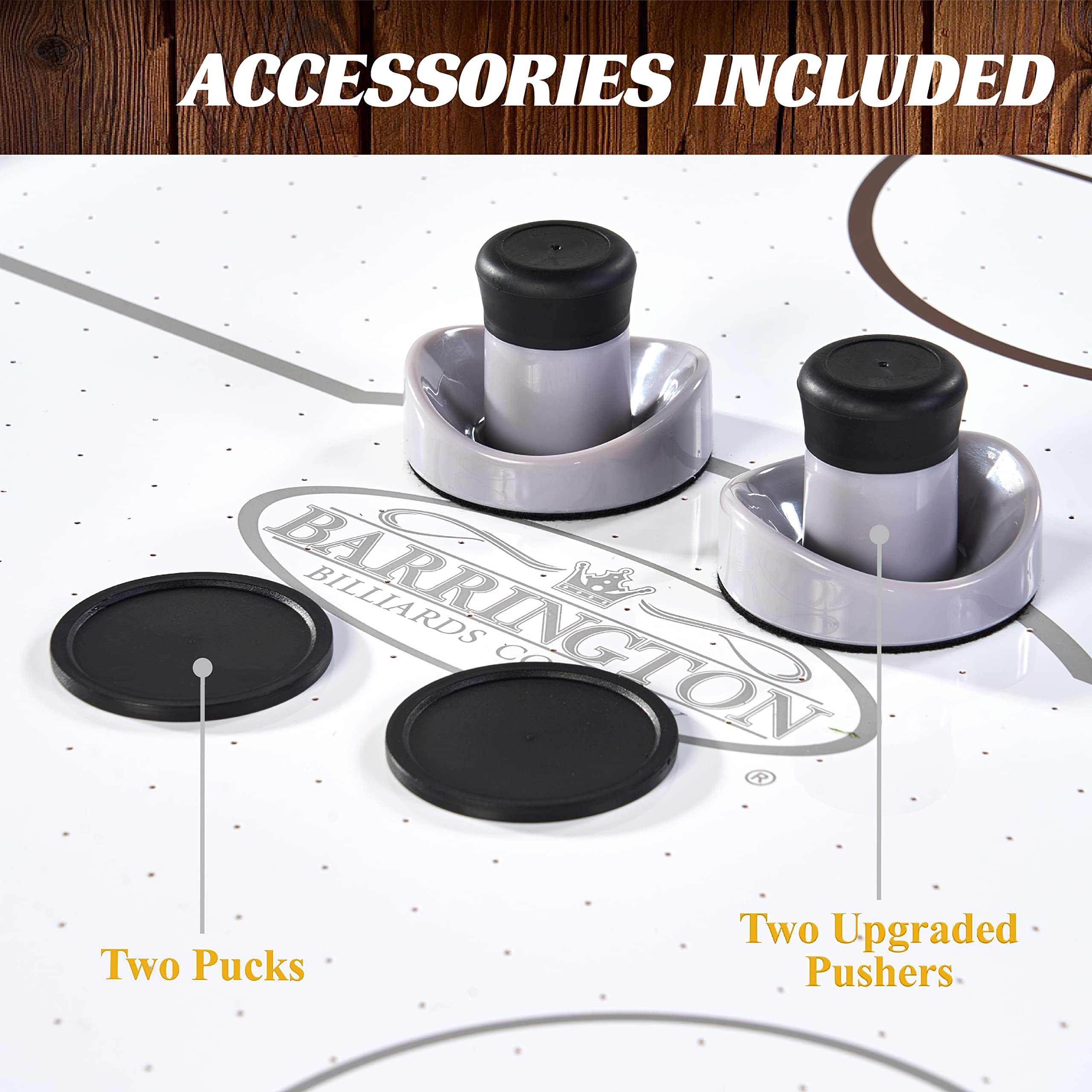 Barrington Billiards Air Hockey Table with Accessories, Perfect for Family Game Rooms | with Accessories