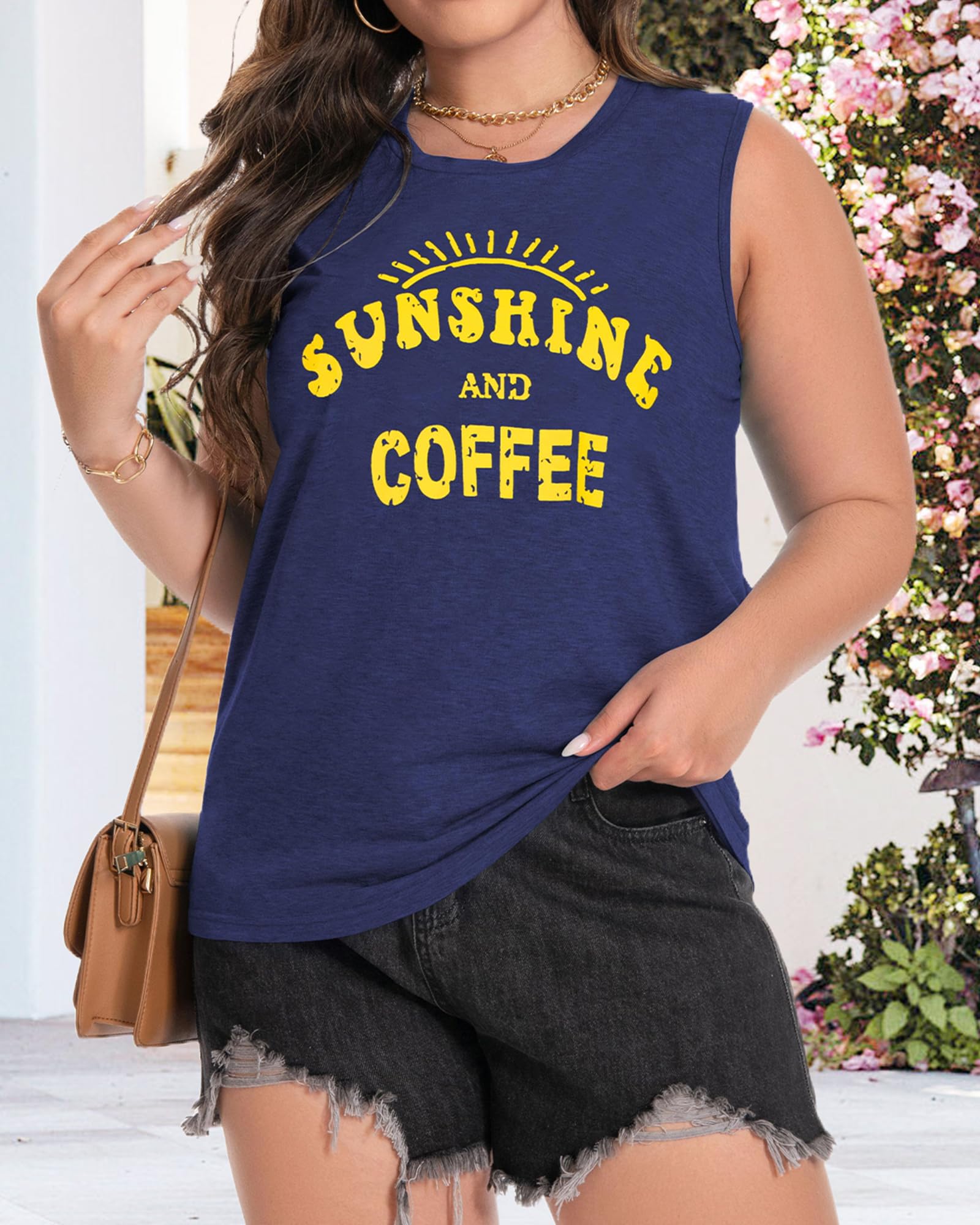 Plus Size Tops for Women Sleeveless Summer Tank Top Loose Fit Casual Tunics Shirts 2026