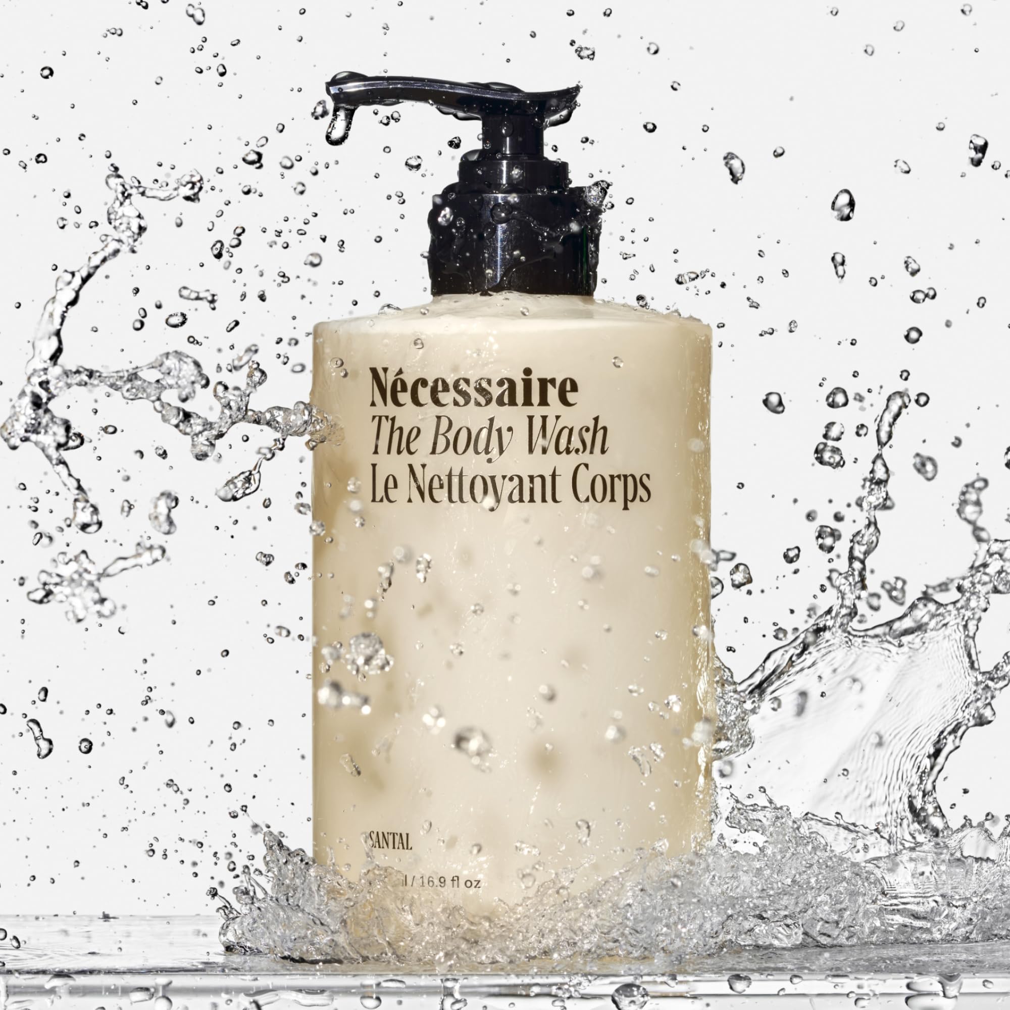 Nécessaire The Body Wash Eucalyptus — Multi-Oil Shower Gel Body Wash for Women + Men. Non-Comedogenic + Hypoallergenic for Sensitive Skin with Niacinamide. 500ml/16.9 fl oz