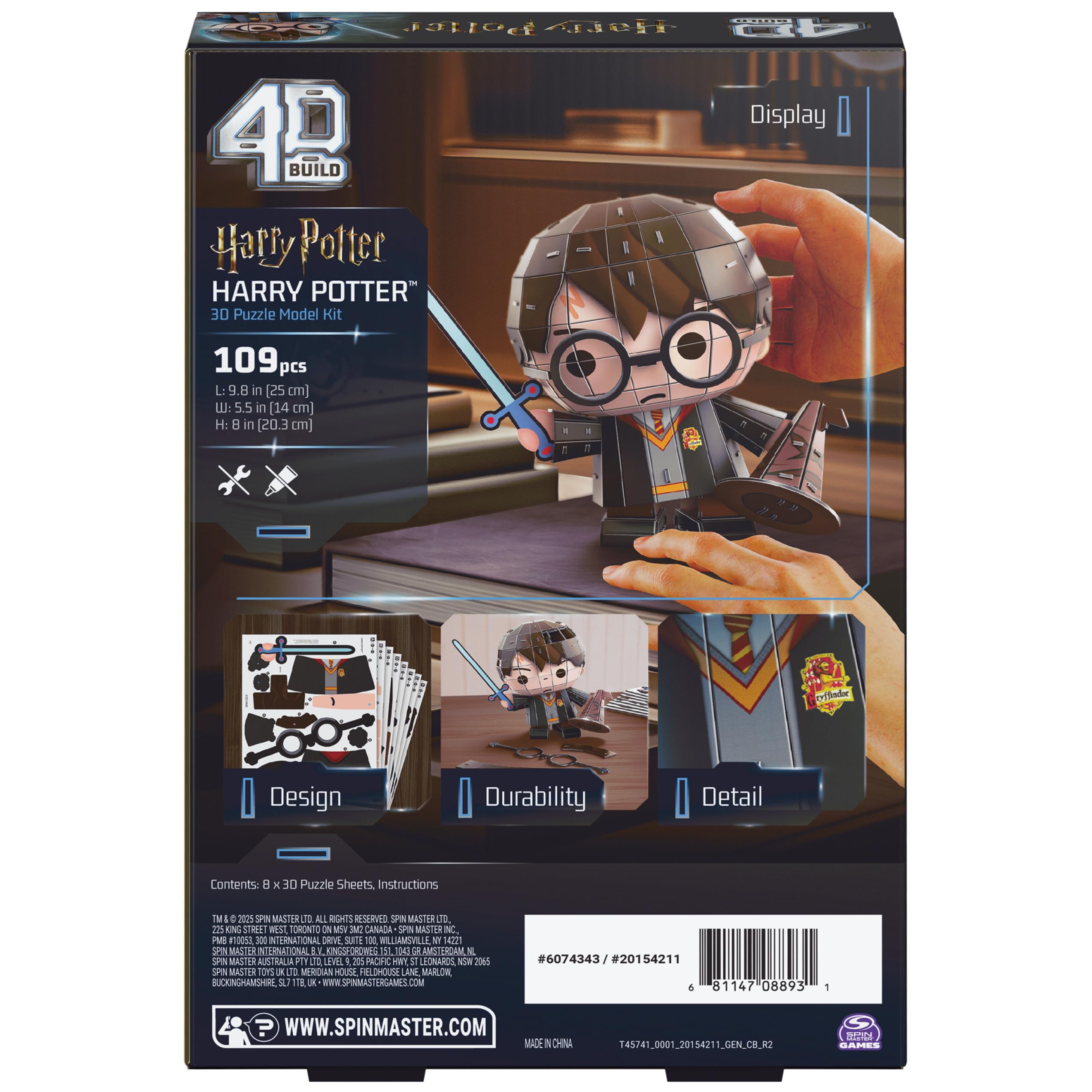 4D Build, Harry Potter Hogwarts Express 3D Model Kit, Harry Potter Collectibles & Desk Decor, Adult Puzzle, Building Toys, 181 Pieces, 3D Puzzles, Gift Ideas for Ages 12 & Up
