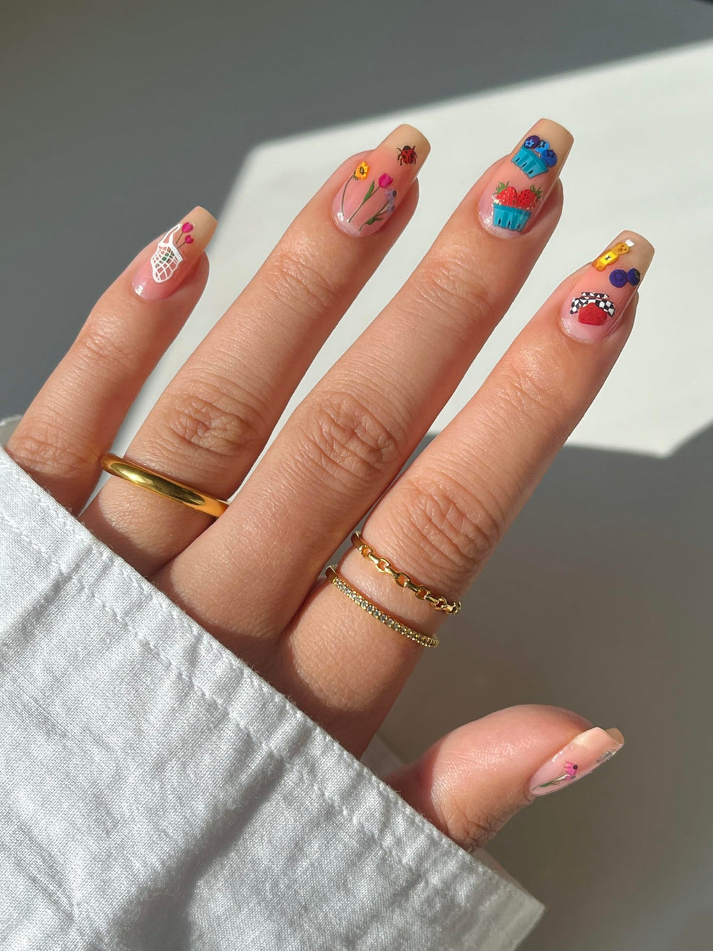 Deco Beauty 90s Baby - Super Thin & Easy-to-Apply Nail Art with The Cutest Designs - Durable & Long-Lasting Nail Art Stickers and Decals for Women, for DIY at-Home Manicures & Salon-Quality Nails