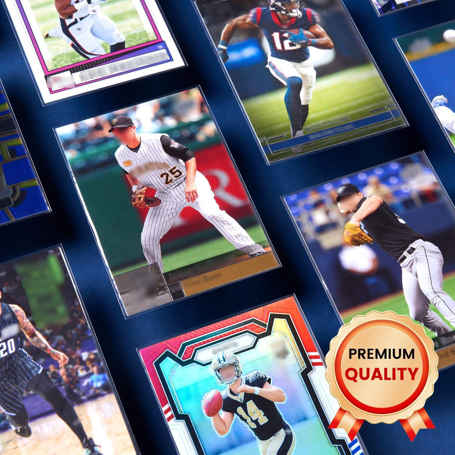 600ct Clear Card Sleeves for Trading Cards, Baseball Sports Soft Sleeves, Ultra Soft Plastic Card Protector Sleeve for Football, MTG, PKM, Game, Standard Cards
