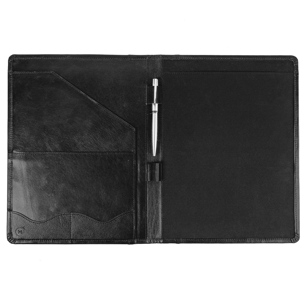 Leather Portfolio Professional Organizer Padfolio – Resume Folder with Luxury Pen, Stylish Document Folio for Letter Size Writing Pad with Business Card Holder, Ideal Gift Portfolios for Men and Women
