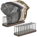 Mkono Hat Organizer for Baseball Caps, Set of 1 Hat Holder for 10 Baseball Caps, Tabletop Hat Rack Stand Hat Storage Display Baseball Cap Organizer for Desk Closet Shelf Dresser