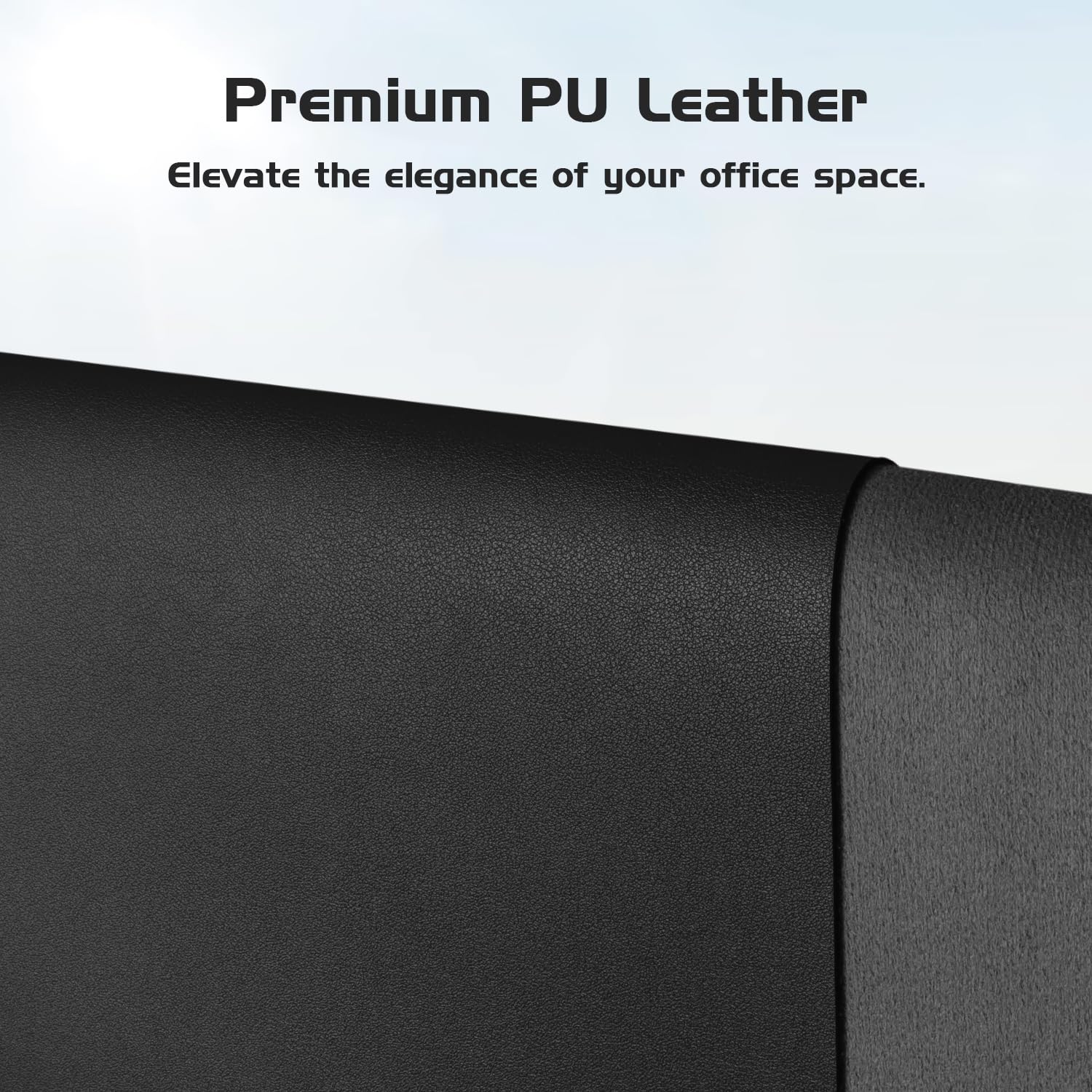 Aothia Leather Desk Pad Protector - Large Mouse Pad, Office Mat, Non-Slip PU Leather Blotter, Laptop Desk Pad, Waterproof Writing Pad for Office and Home (Beige, 38" x 13.7")