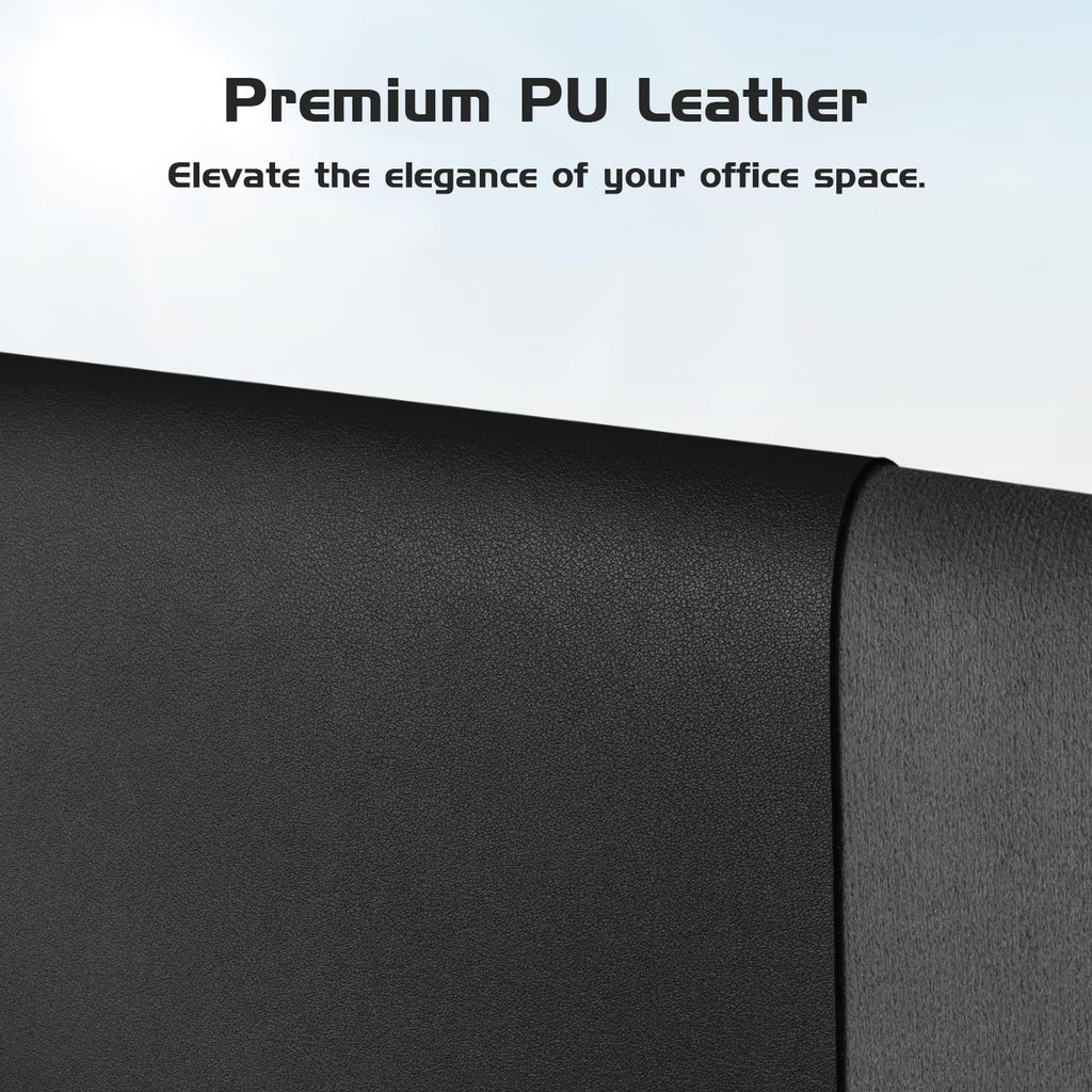 Aothia Leather Desk Pad Protector - Large Mouse Pad, Office Mat, Non-Slip PU Leather Blotter, Laptop Desk Pad, Waterproof Writing Pad for Office and Home (Beige, 38" x 13.7")