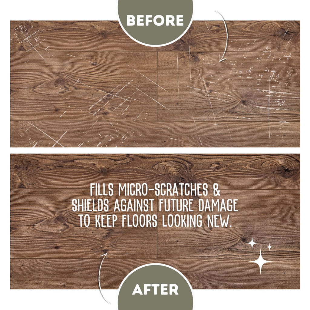 Quick Shine Multi-Surface Floor Finish-Polish 27oz-2pk | Safer Choice, No PFAS, pH Neutral Clean Shine Technology | Squirt & Spread | For Wood, Laminate, LVP, LVT, Tile & Stone | Made in USA